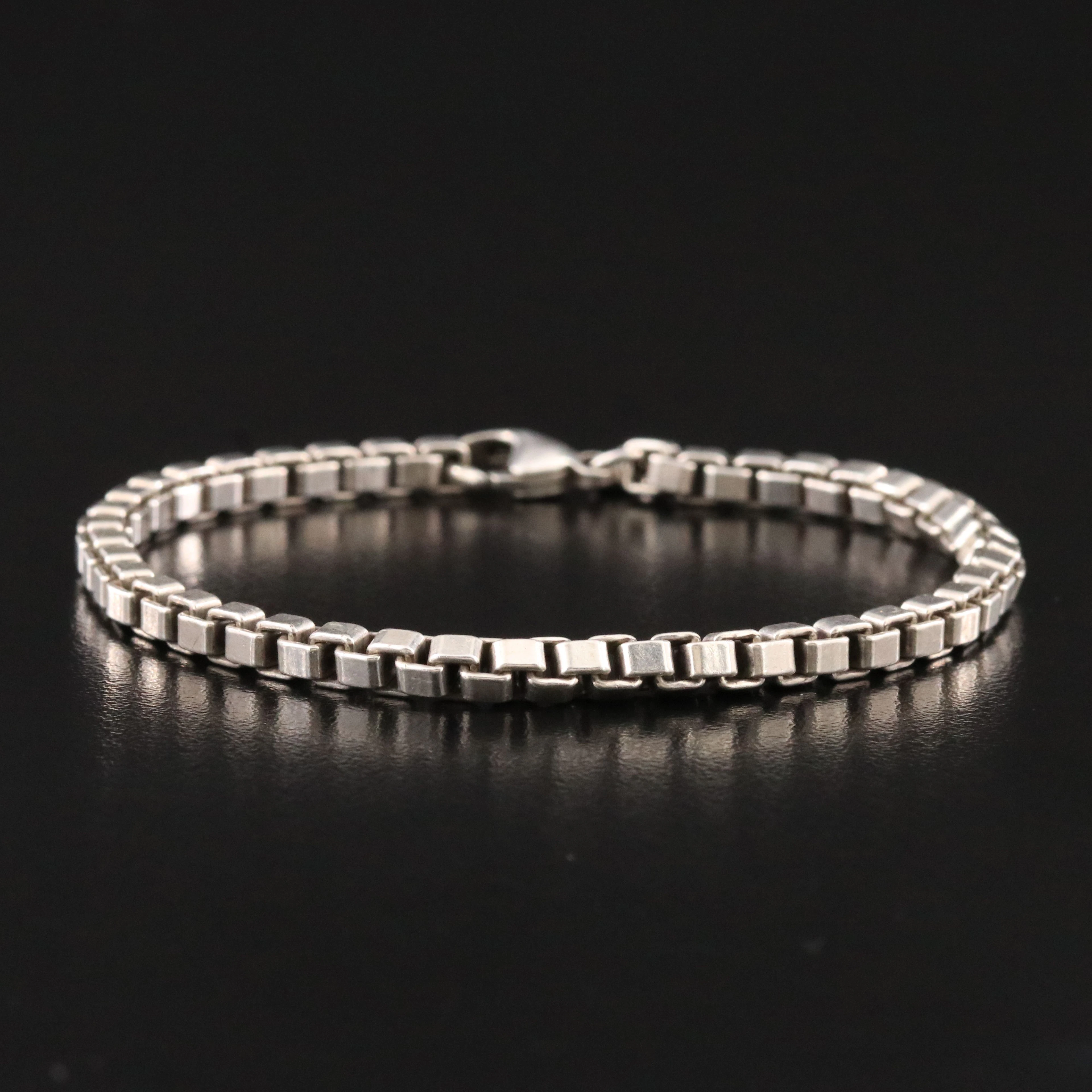 Tiffany & Co. Sterling Venetian Box Bracelet
