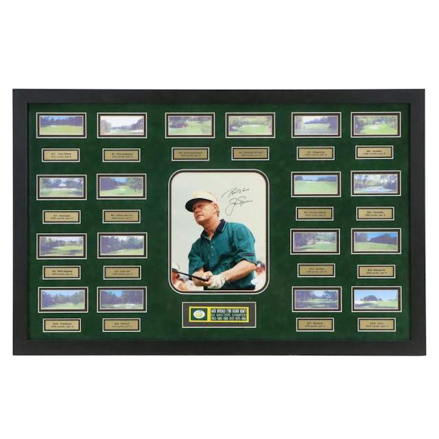 Jack Nicklaus Signed Golf Print with Masters Display, JSA
