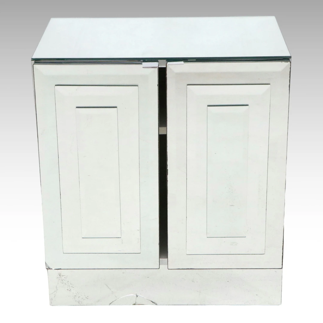 Deco Revival Style Mirrored Cabinet