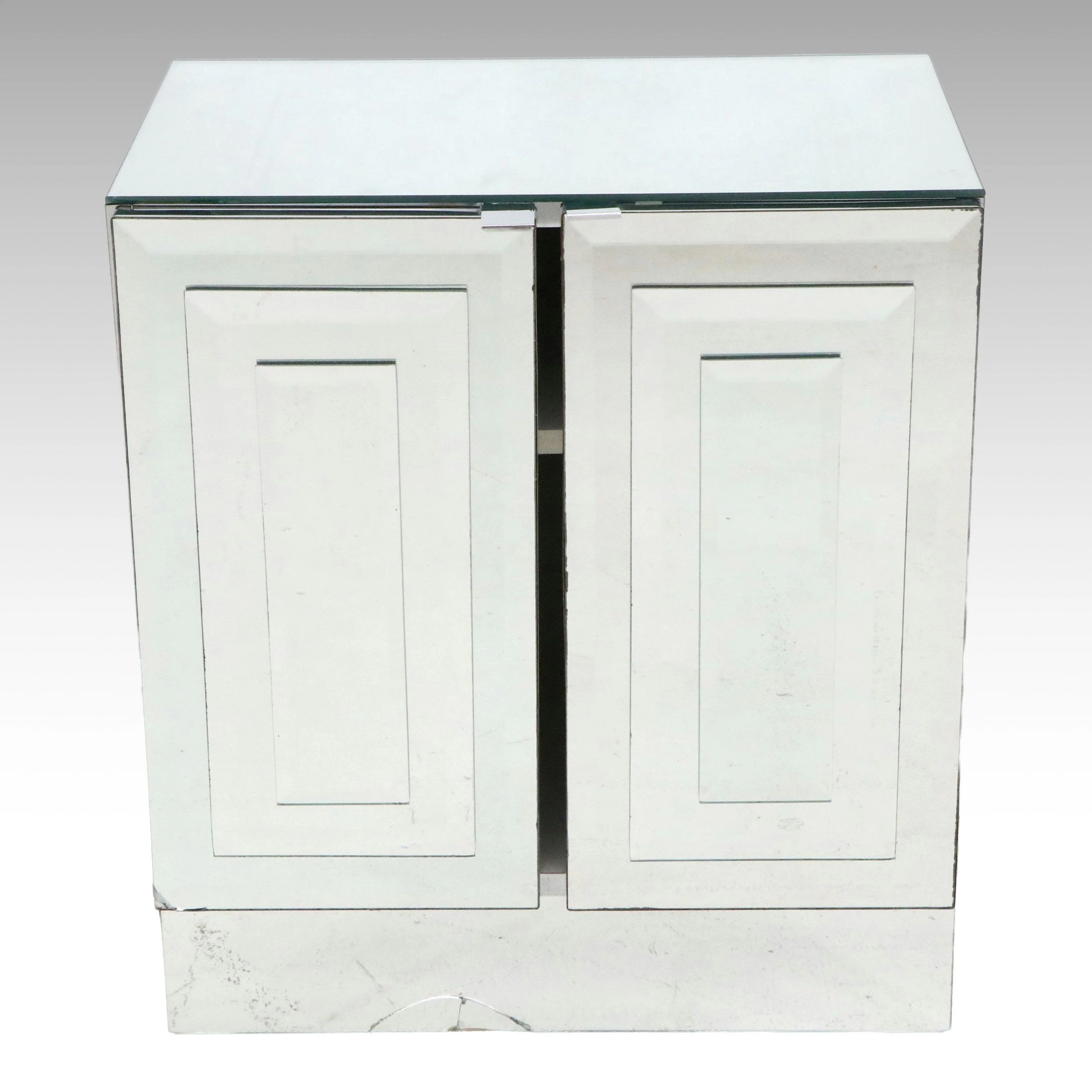 Deco Revival Style Mirrored Cabinet
