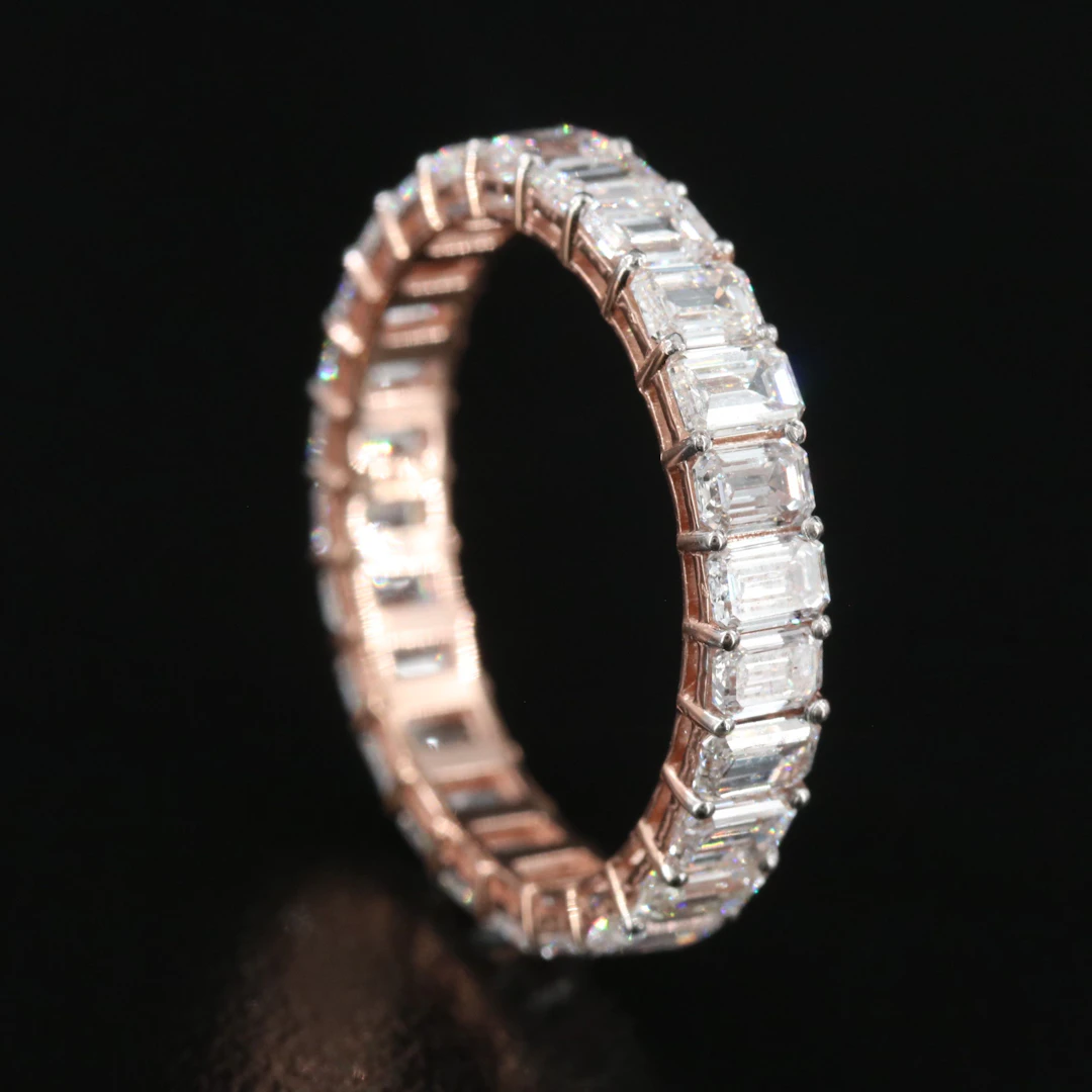 14K Rose Gold 2.57 CTW Lab Grown Diamond Eternity Band