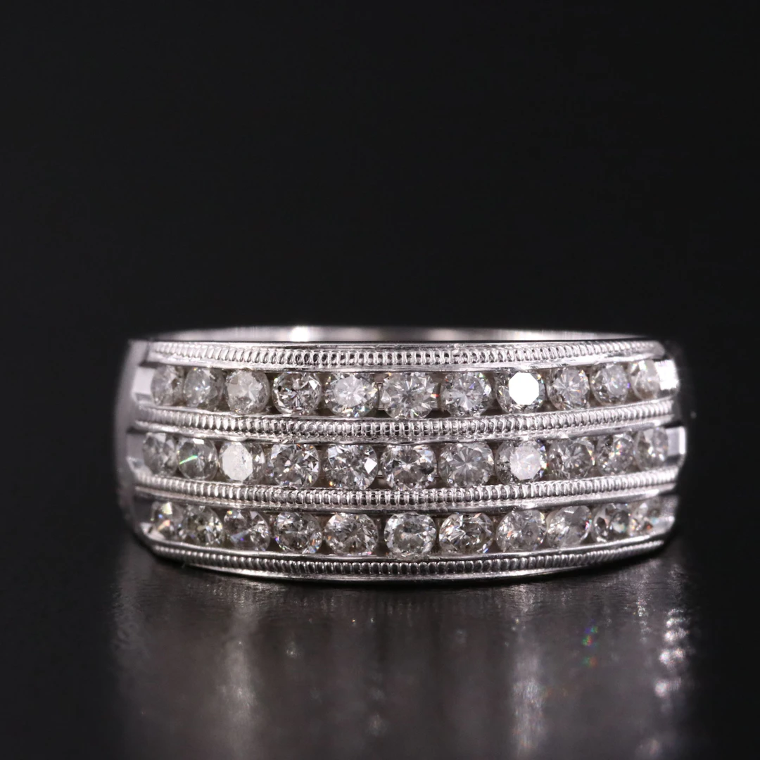 14K 0.96 CTW Diamond Band