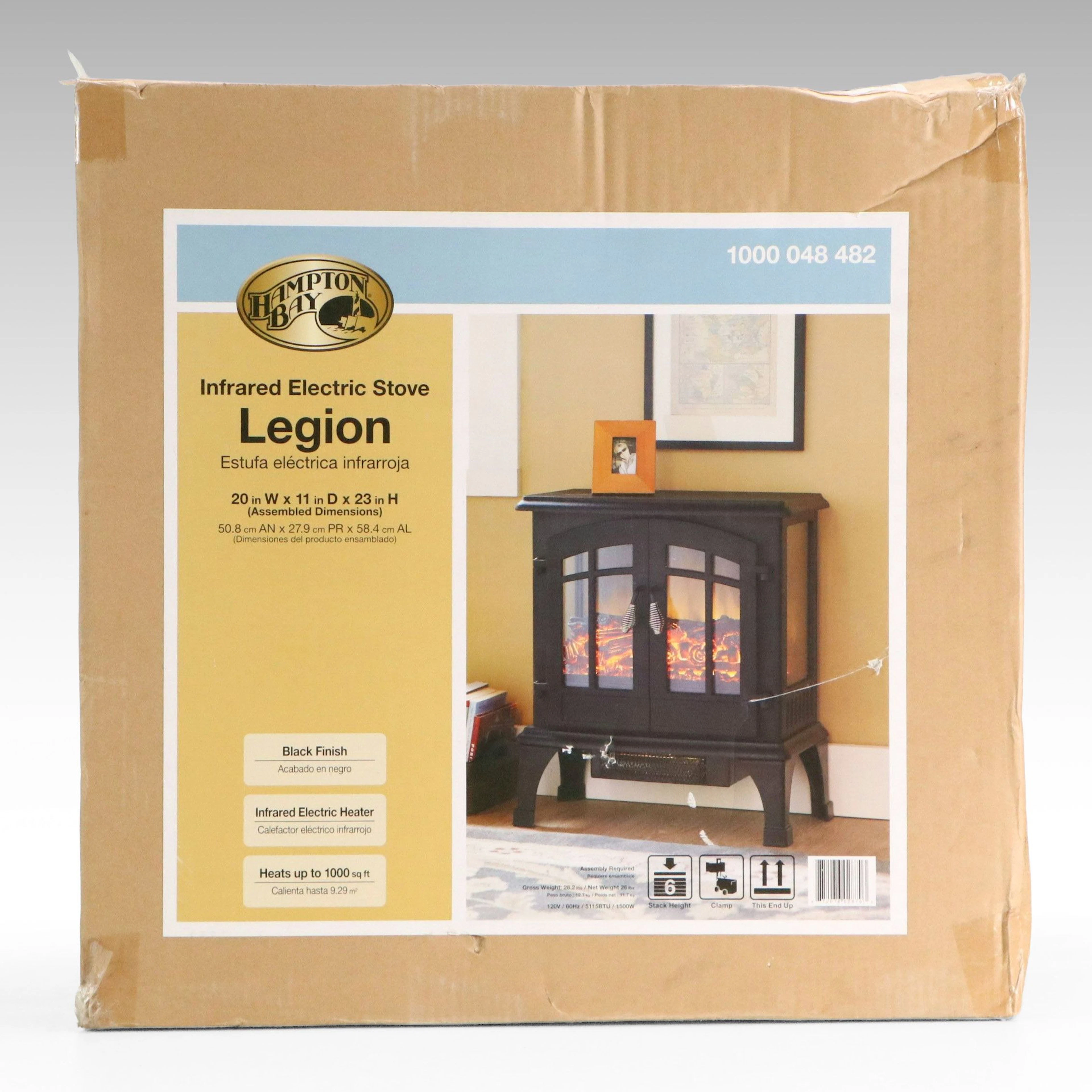 Hampton Bay Legion Black Finish Infrared Electric Stove