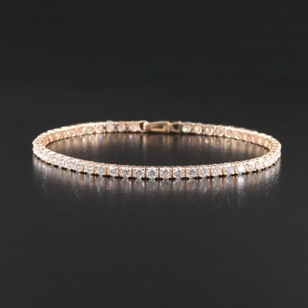 14K 4.24 CTW Diamond Line Bracelet