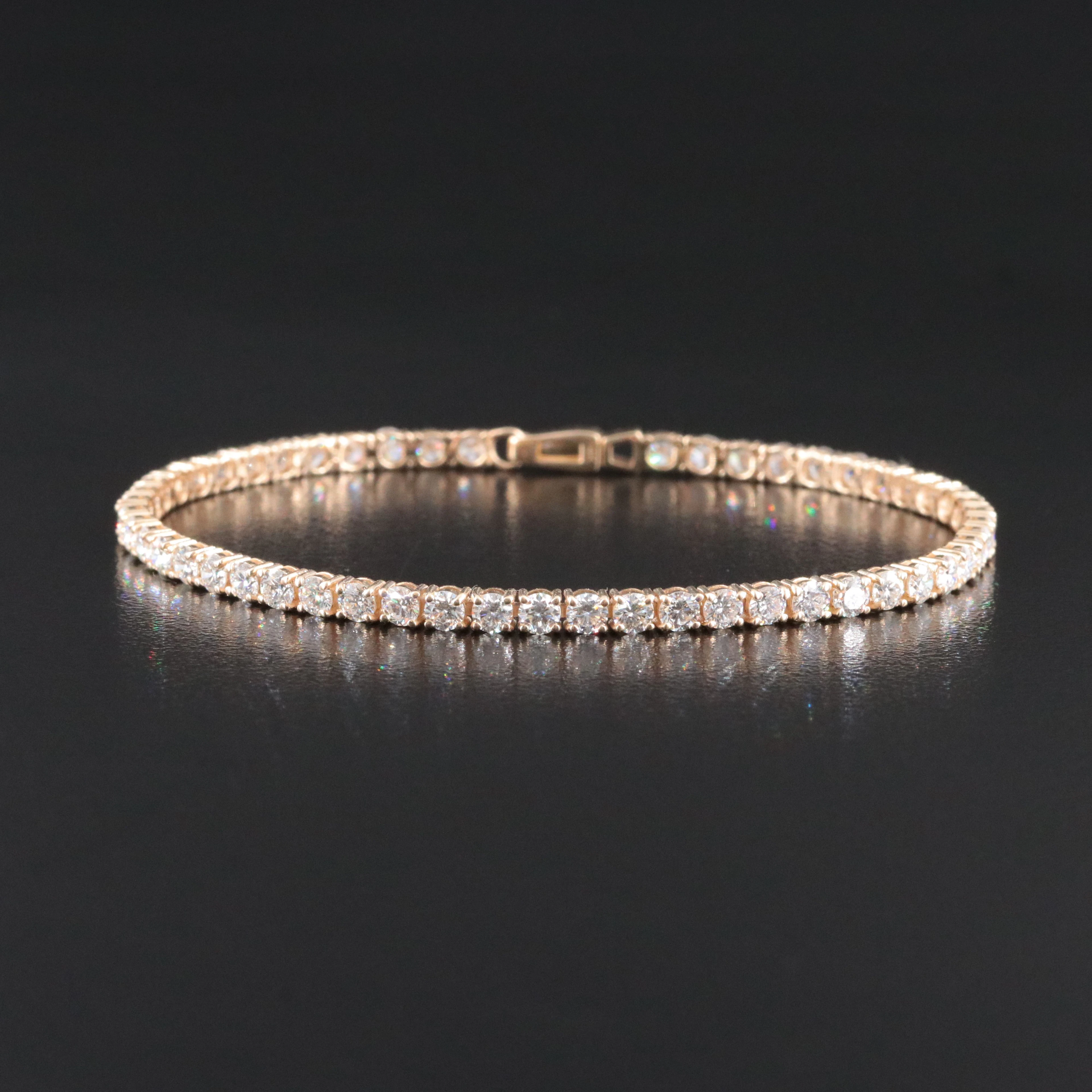14K 4.24 CTW Diamond Line Bracelet