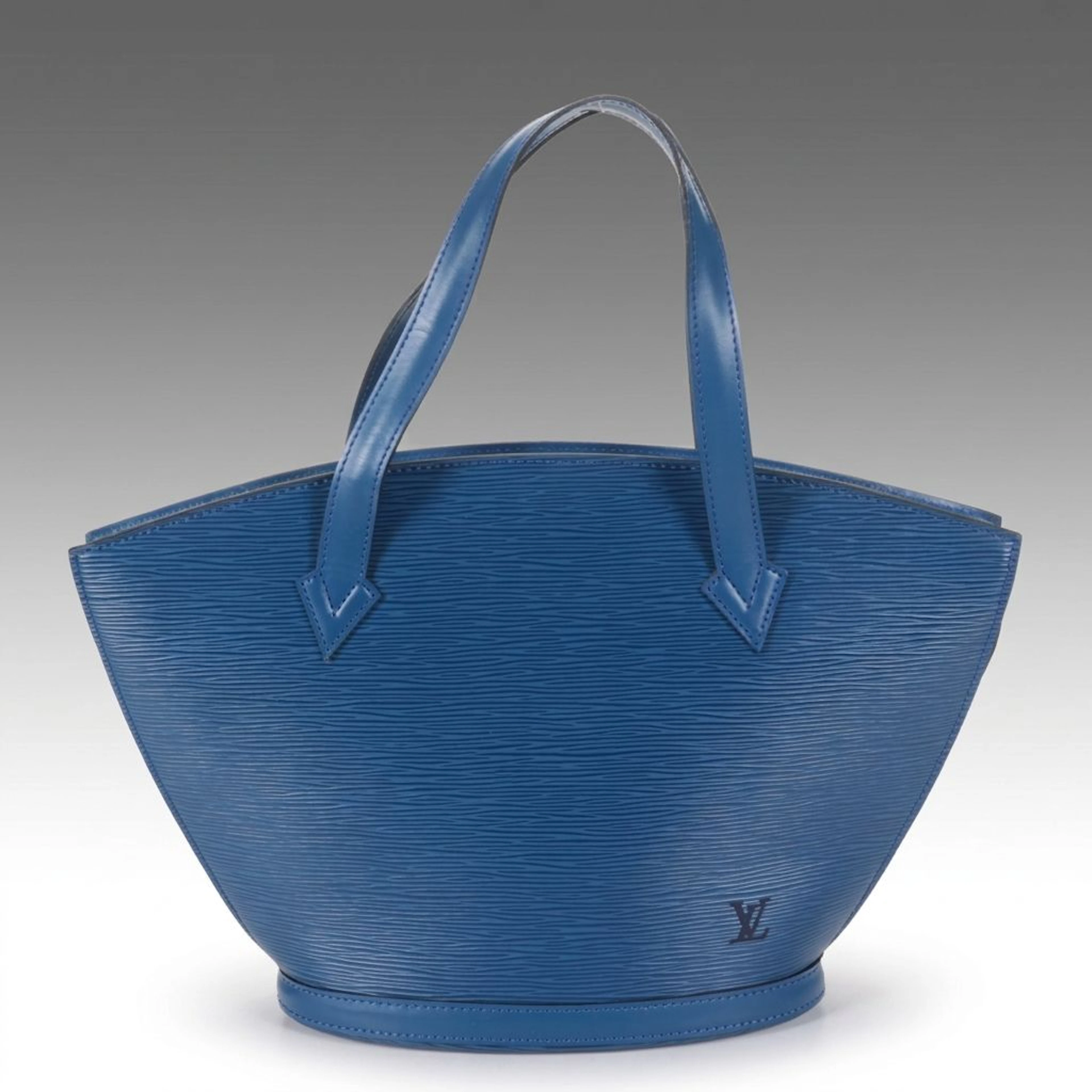 Louis Vuitton Saint Jacques PM Handbag in Toledo Blue Epi & Smooth Leather