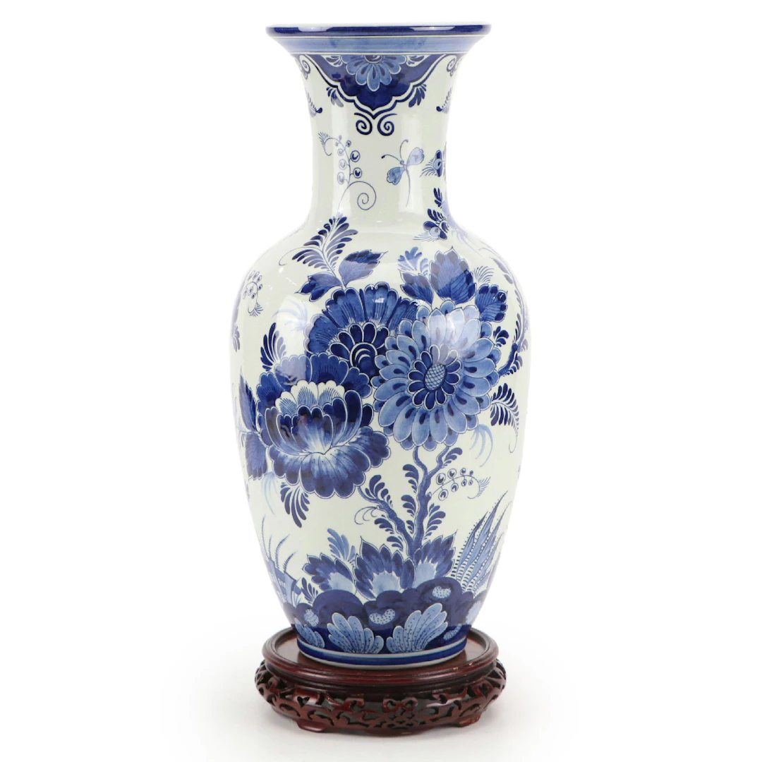 RAAM Holland Delft Ceramic Vase with Stand