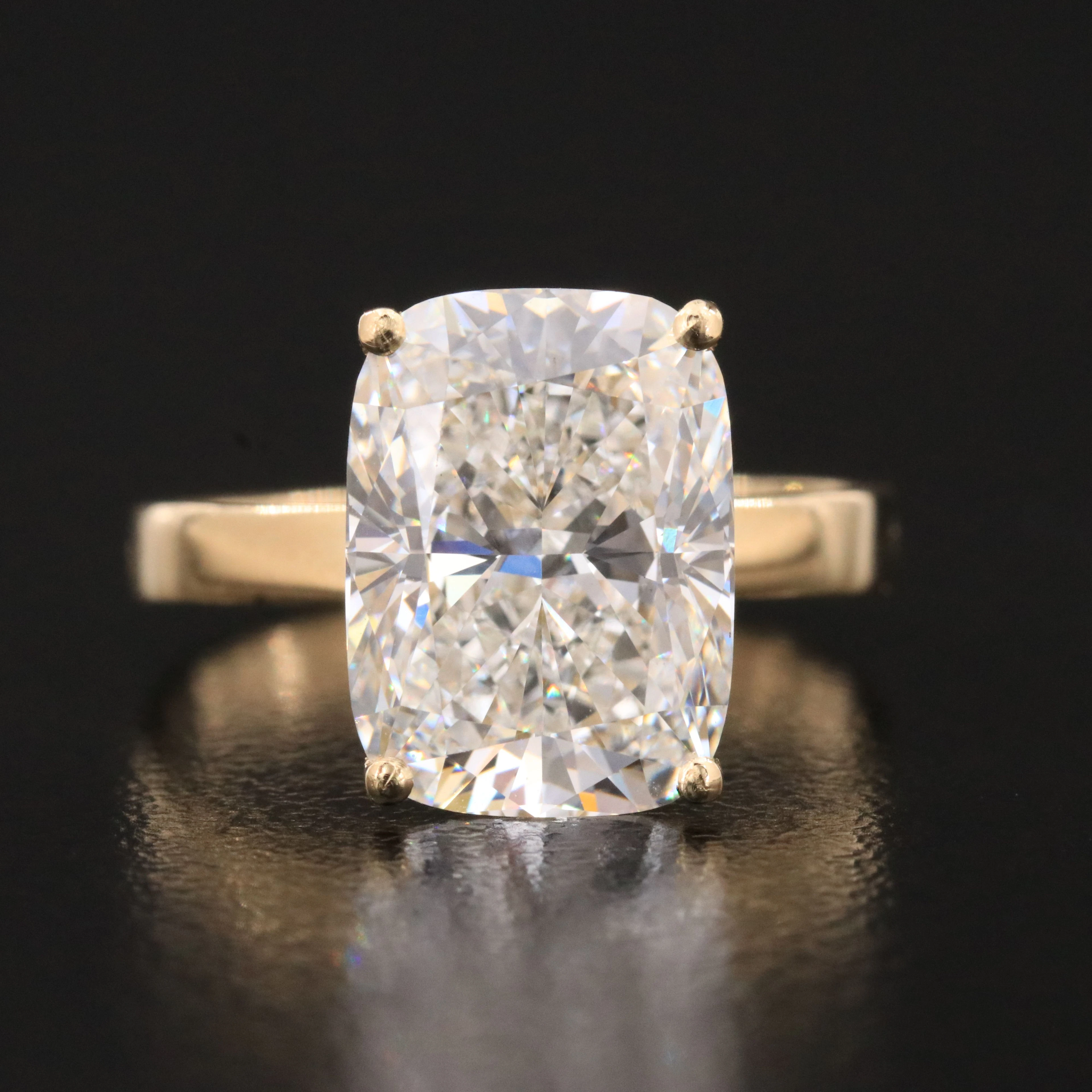 14K 5.07 CT Lab Grown Diamond Solitaire Ring with IGI Report