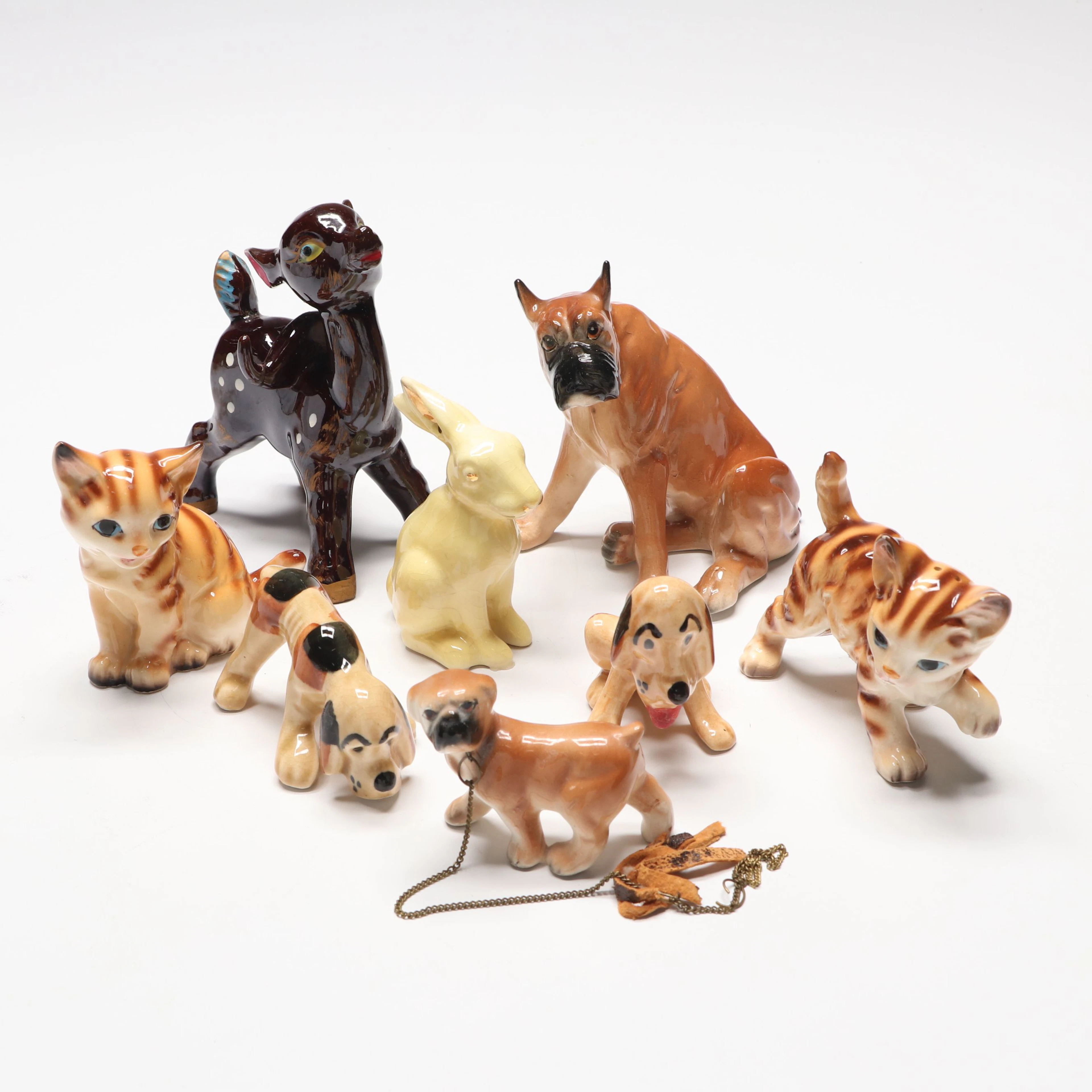 Brinn's Novelty Cat Salt and Pepper Shakers with More Animal Figurines