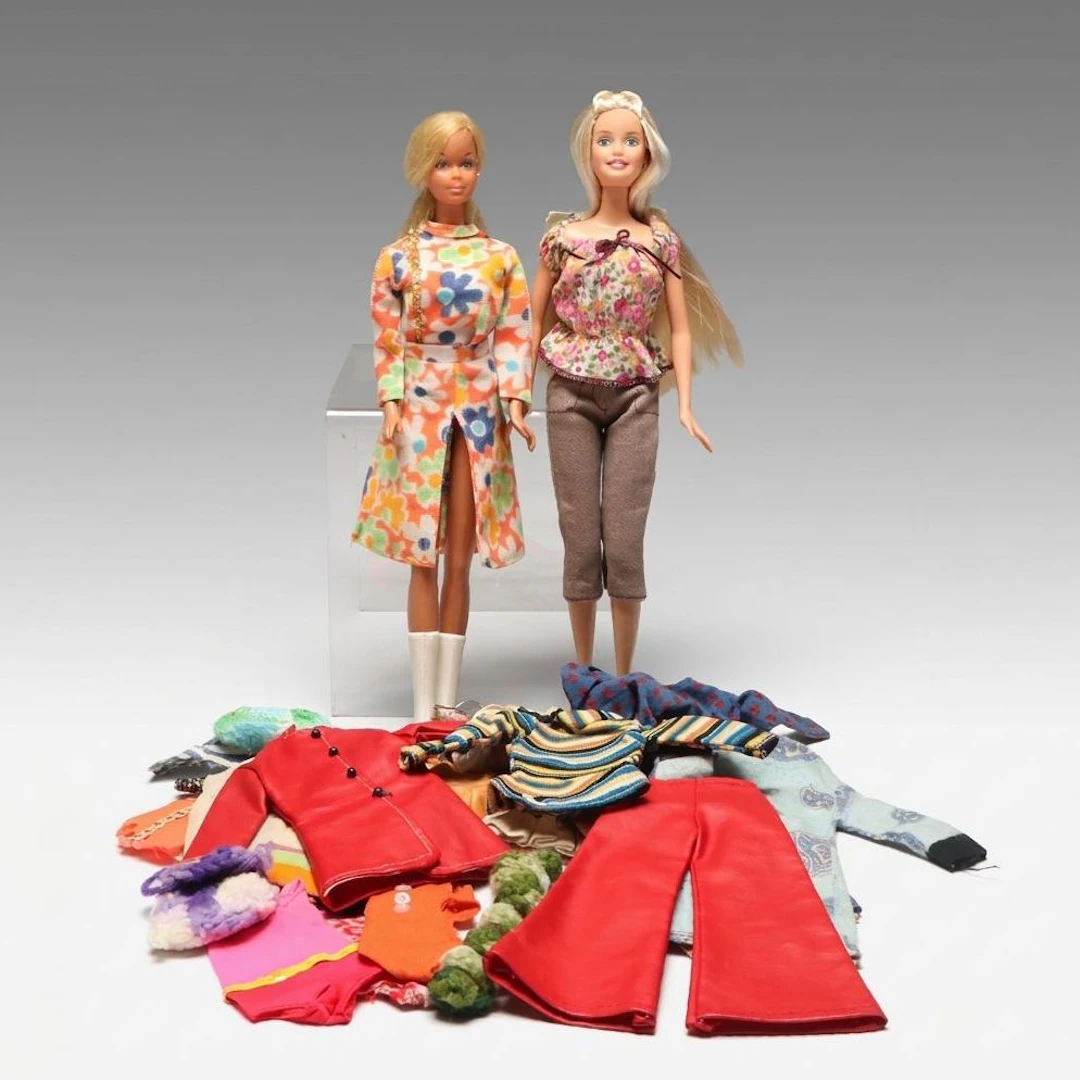 Mattel "City Style" and Other Barbie Doll with Handmade Doll Clothing
