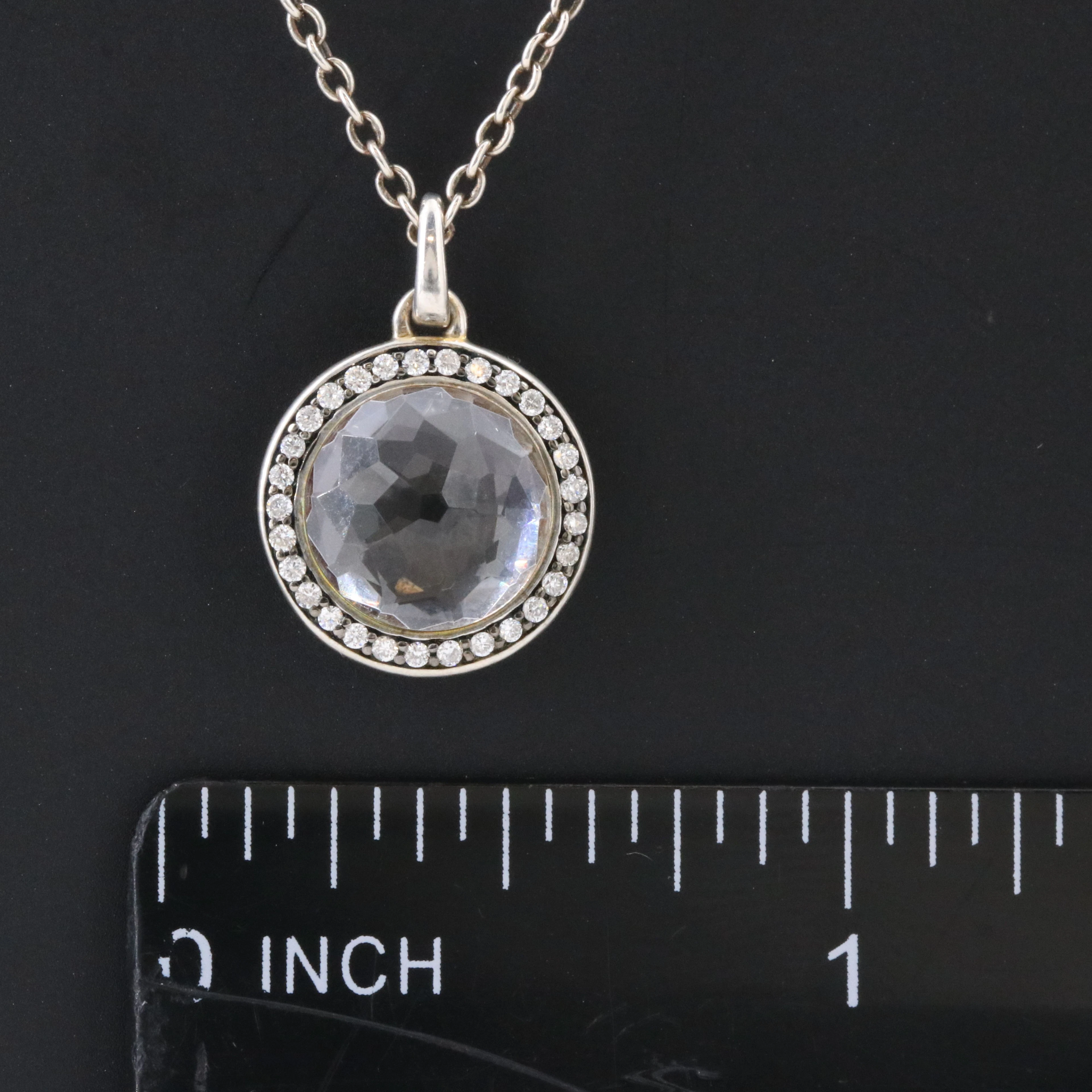 Ippolita Stella Quartz and Diamond Sterling Necklace