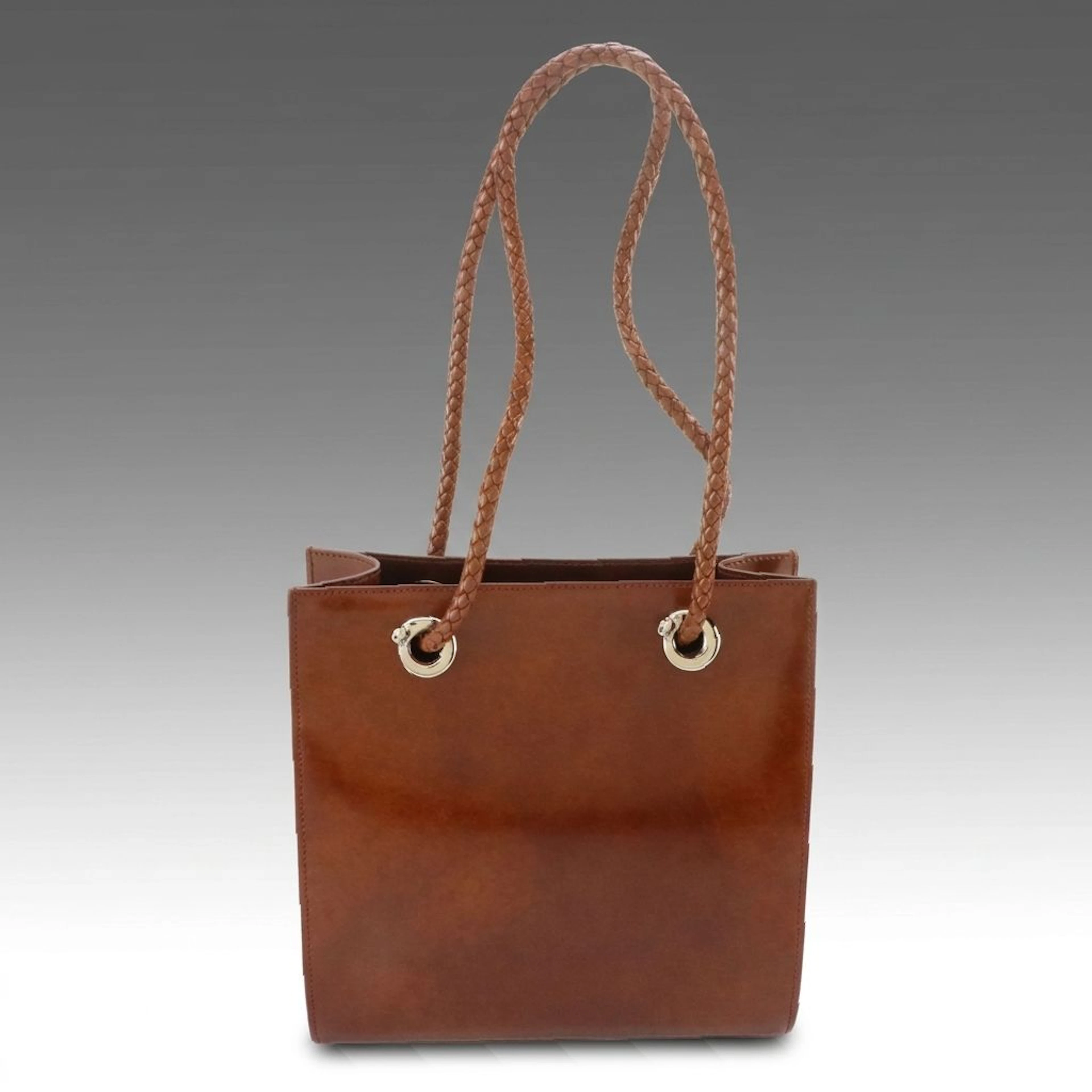 Cartier Panthère Braided Strap Tote Bag in Patent Leather with Box