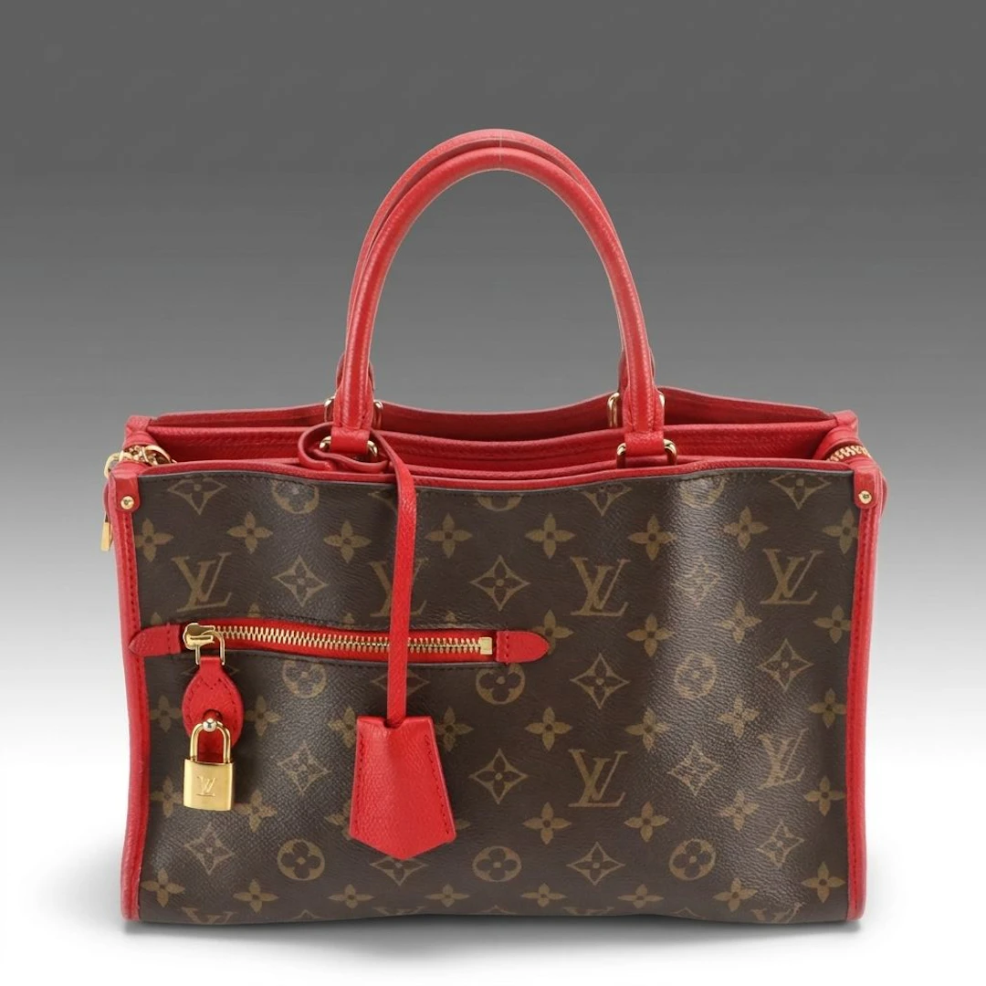Louis Vuitton Popincourt PM Two-Way Bag in Monogram Canvas and Red Leather