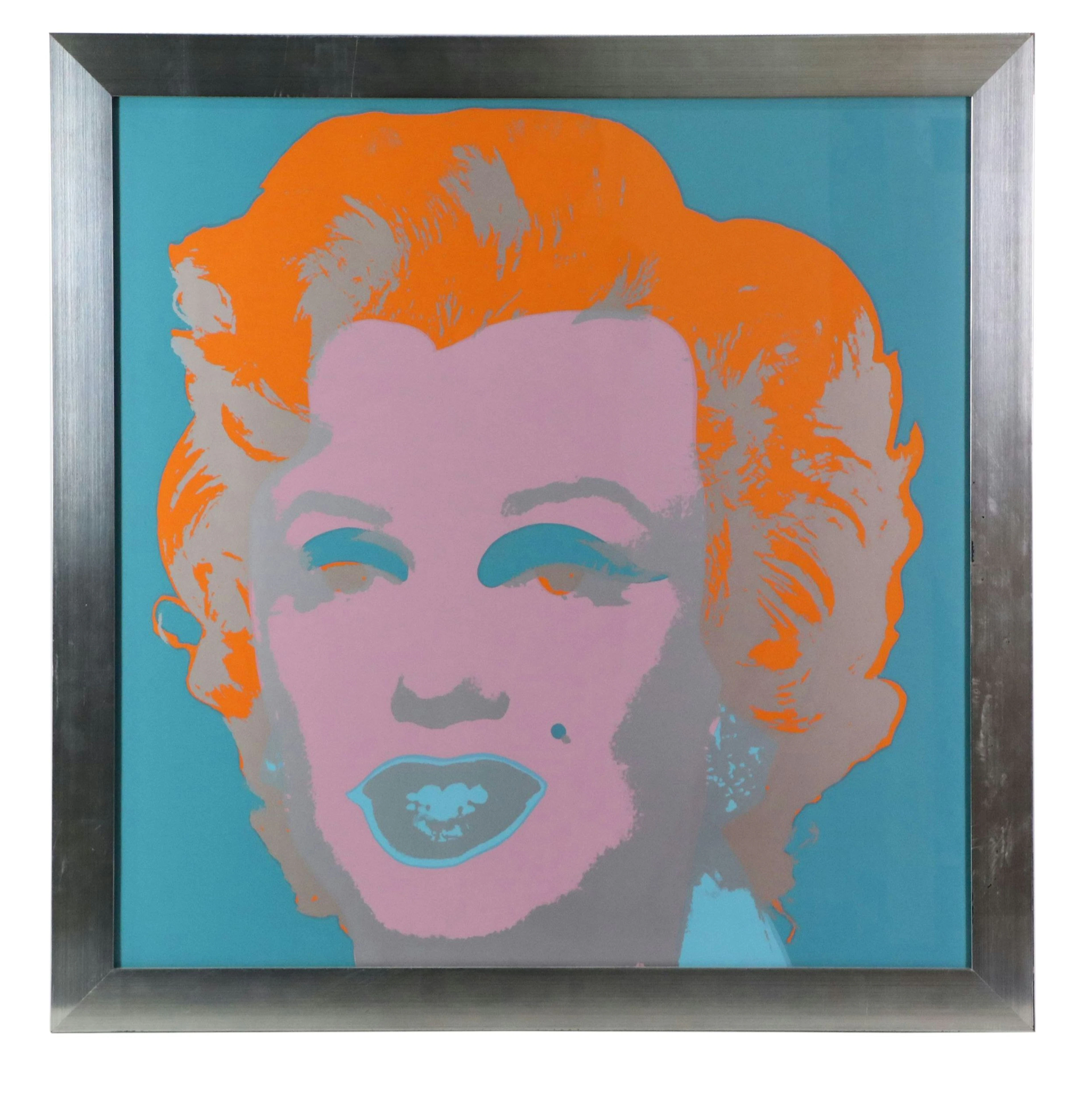 Sunday B. Morning Pop Art Serigraph "Marilyn Monroe" After Andy Warhol