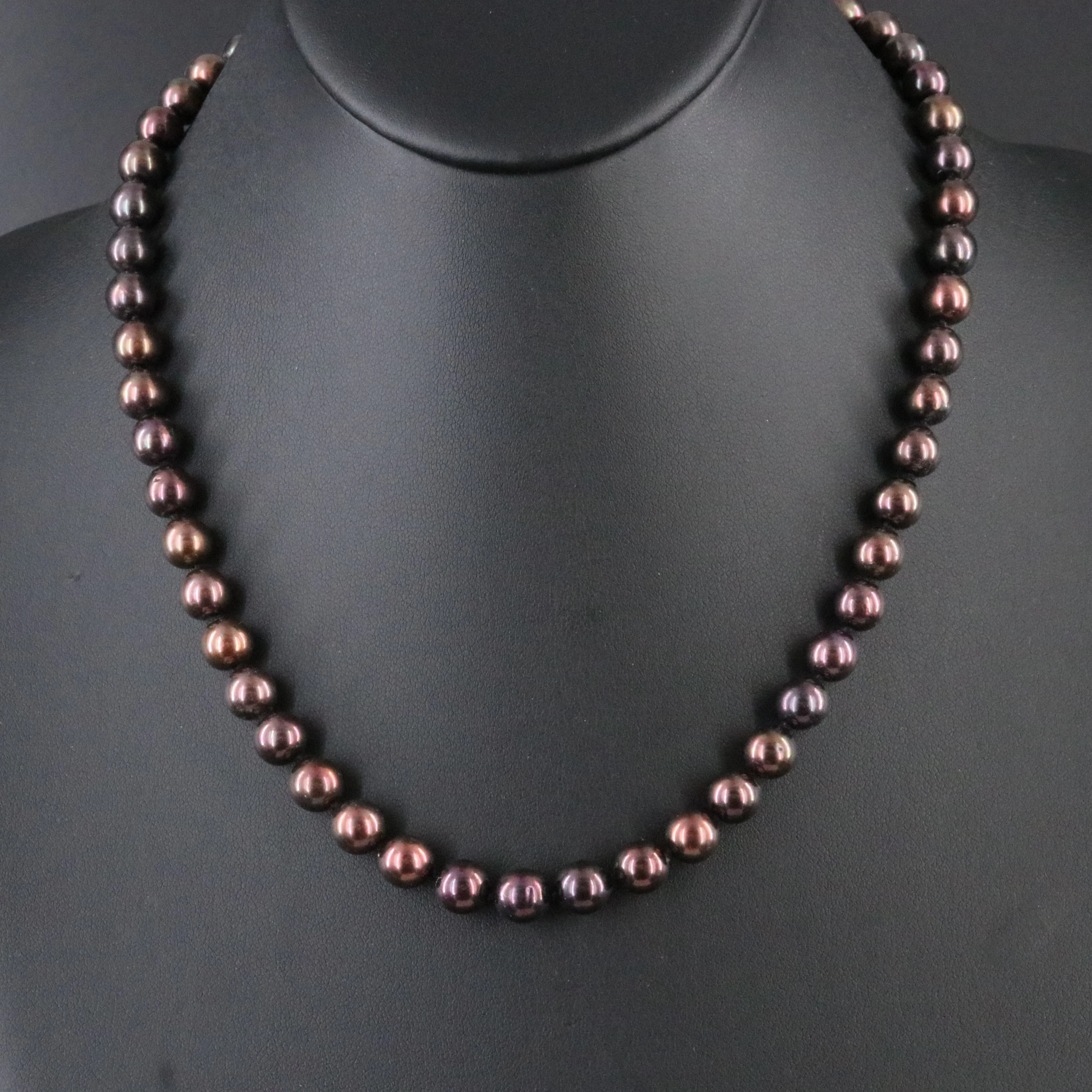 Princess Length Pearl Necklace with 14K Clasp