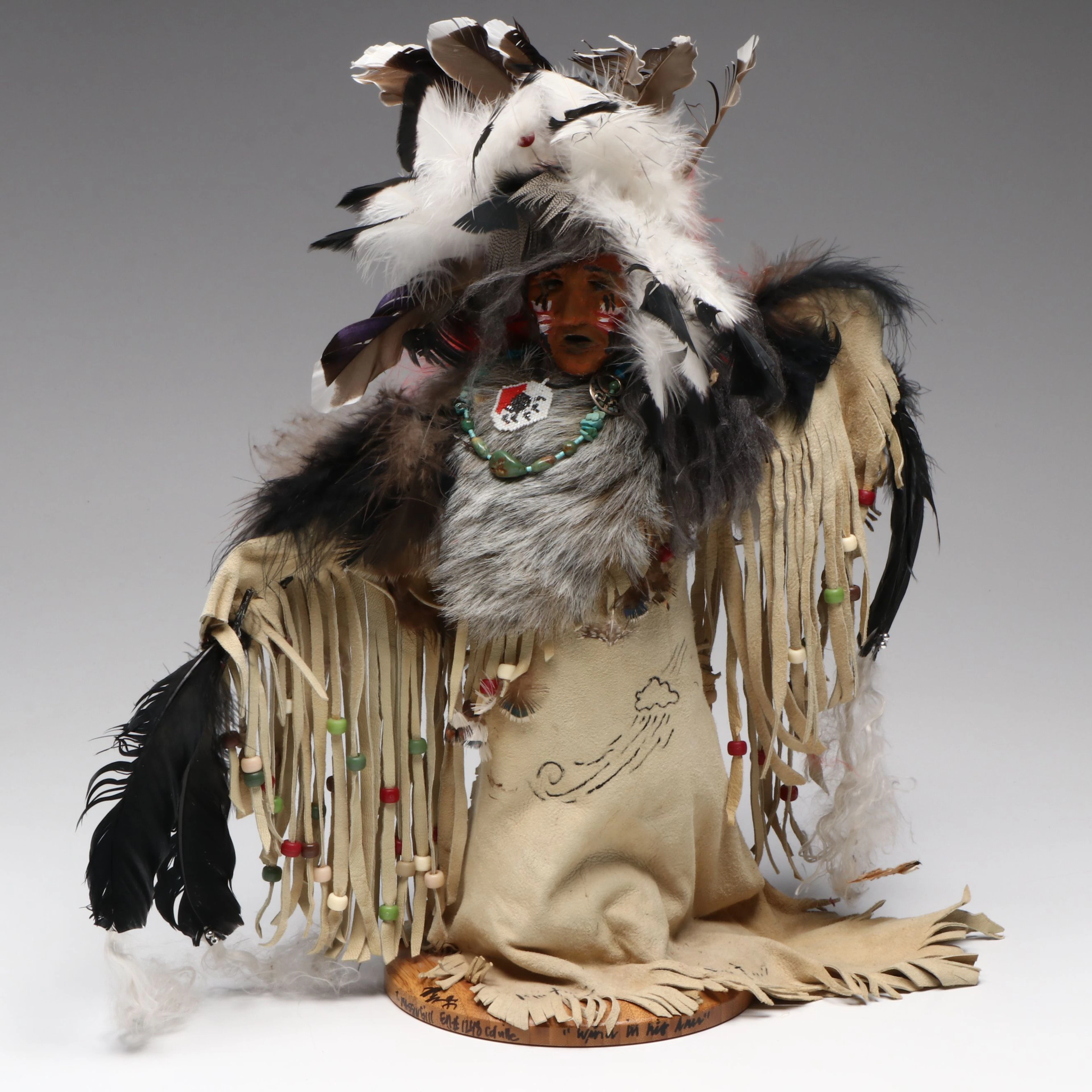 Native American Handcrafted Eagle Dancer Kachina Doll