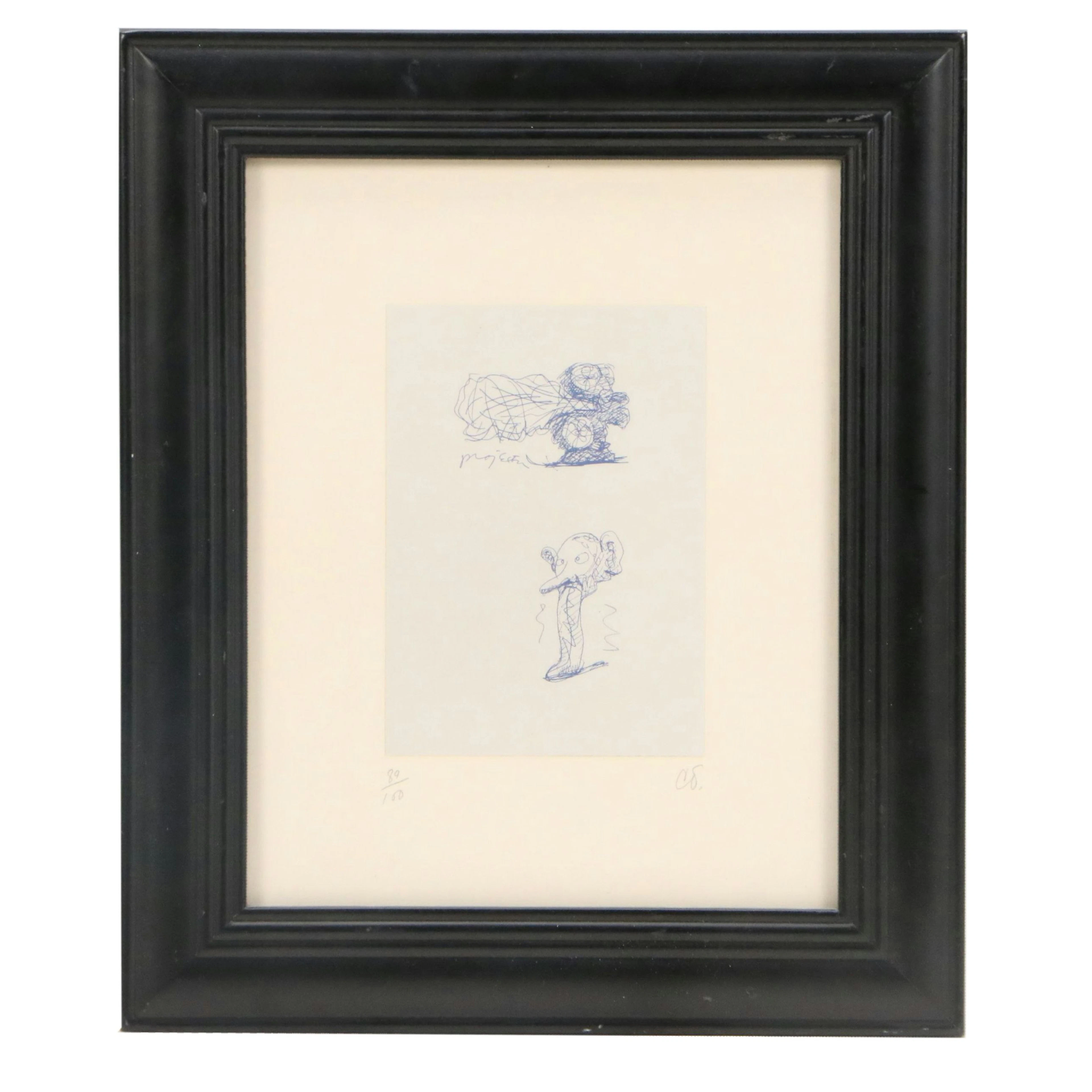 Claes Oldenburg Offset Lithograph from "Notes in Hand," Late 20th Century
