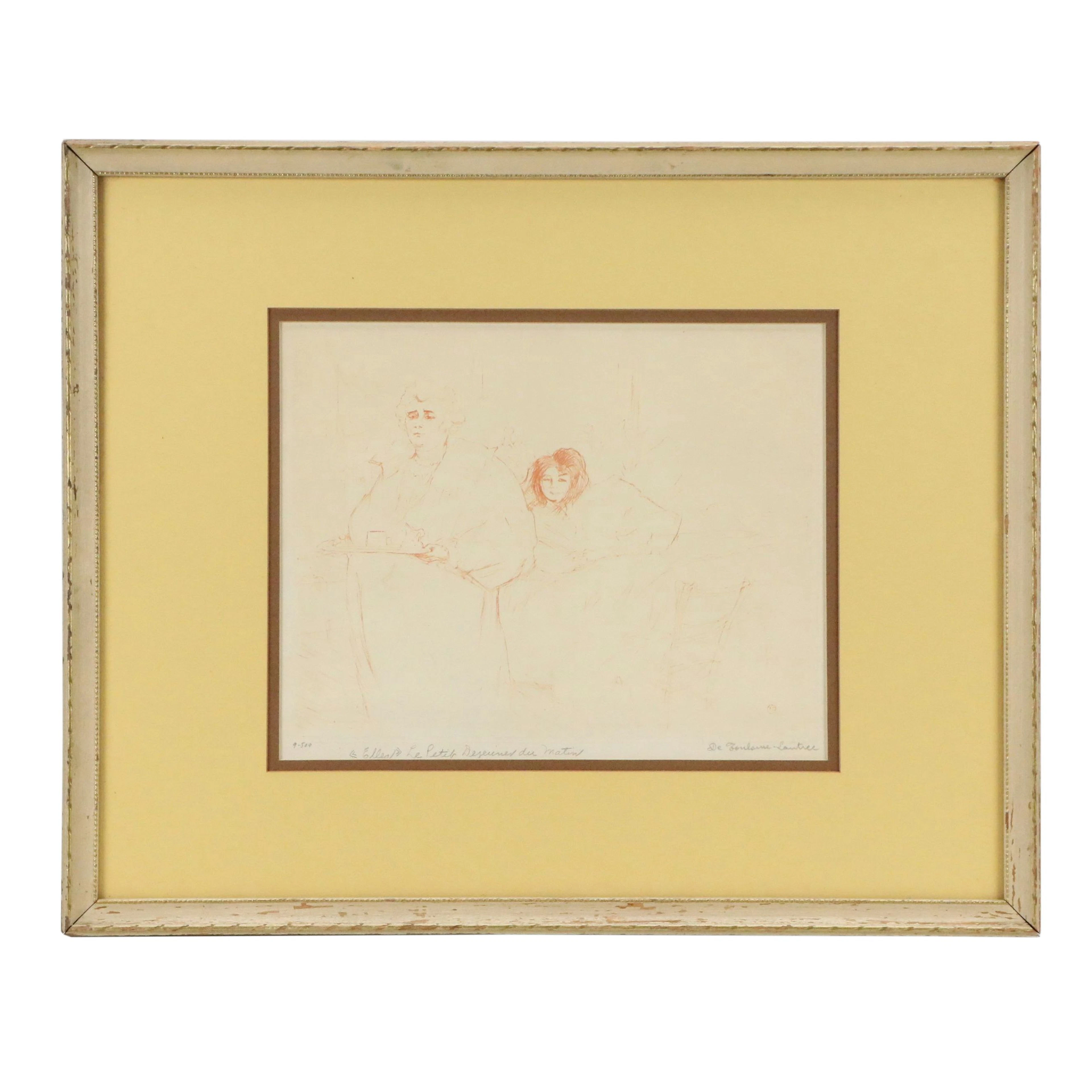 After Henri de Toulouse-Lautrec "Le Petit Dejeuner du Matin," 1959–1961