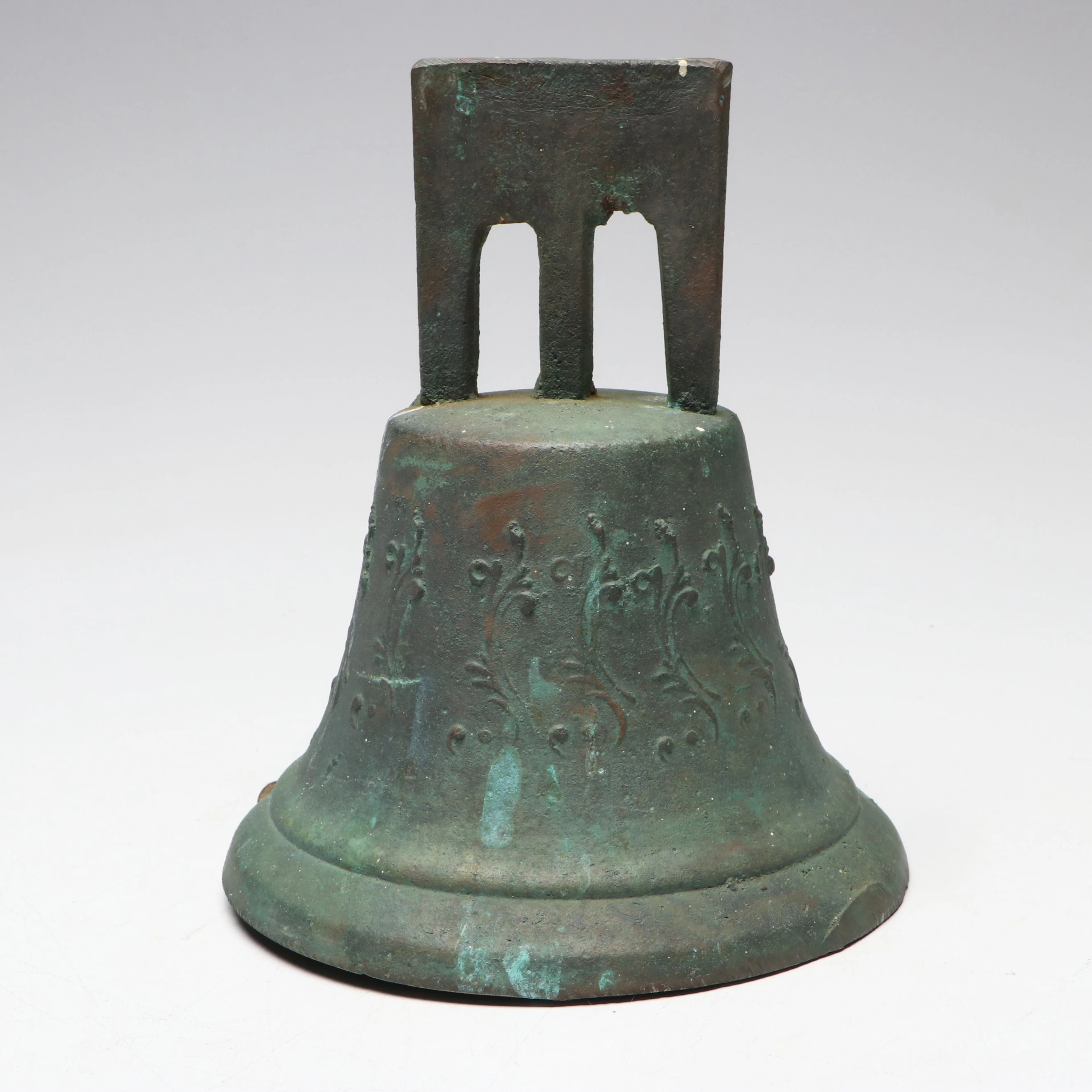 Spanish Colonial Style Oxidized Metal Mission Bell, 20th Century