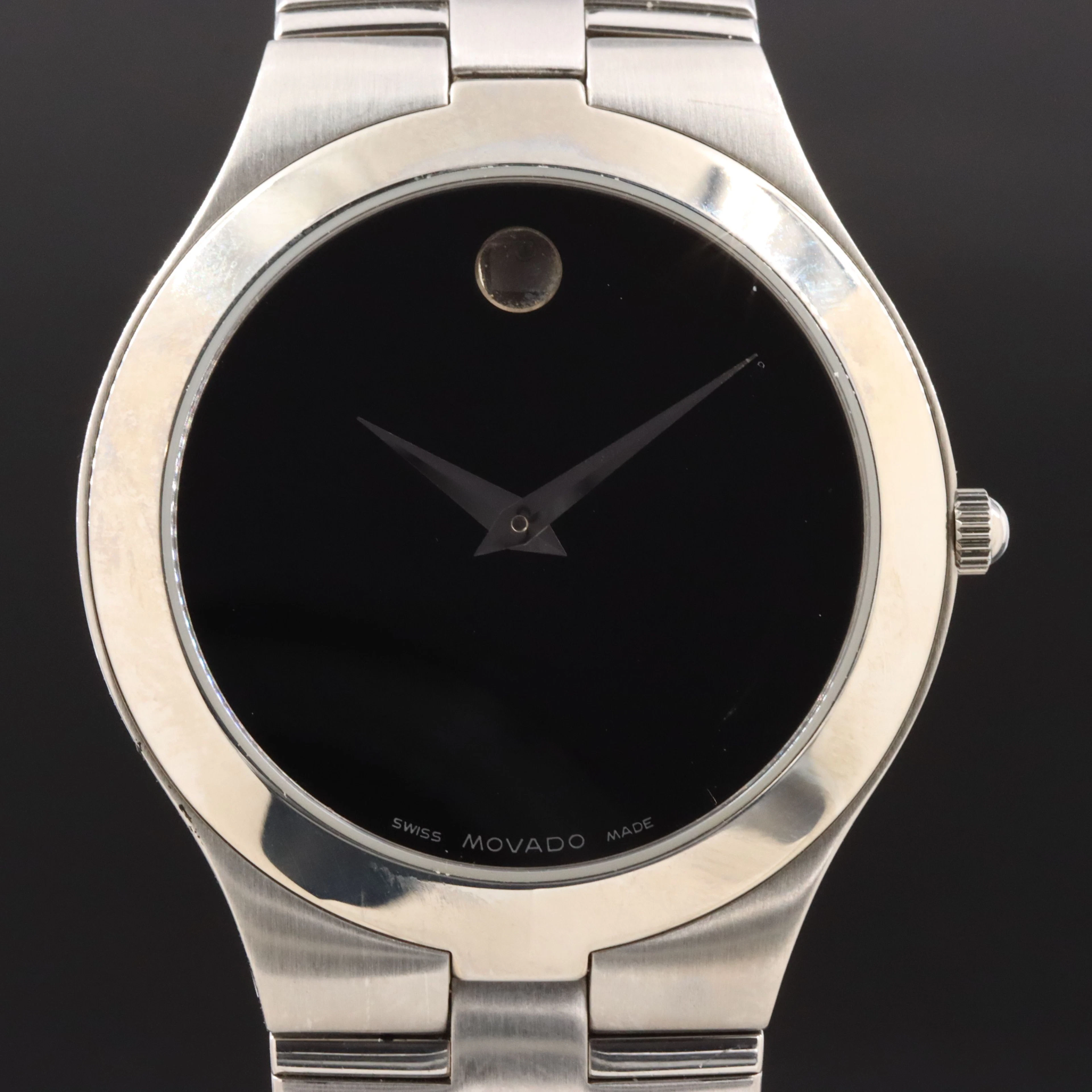 Movado Juro Stainless Steel Swiss Quartz Minimalist Watch