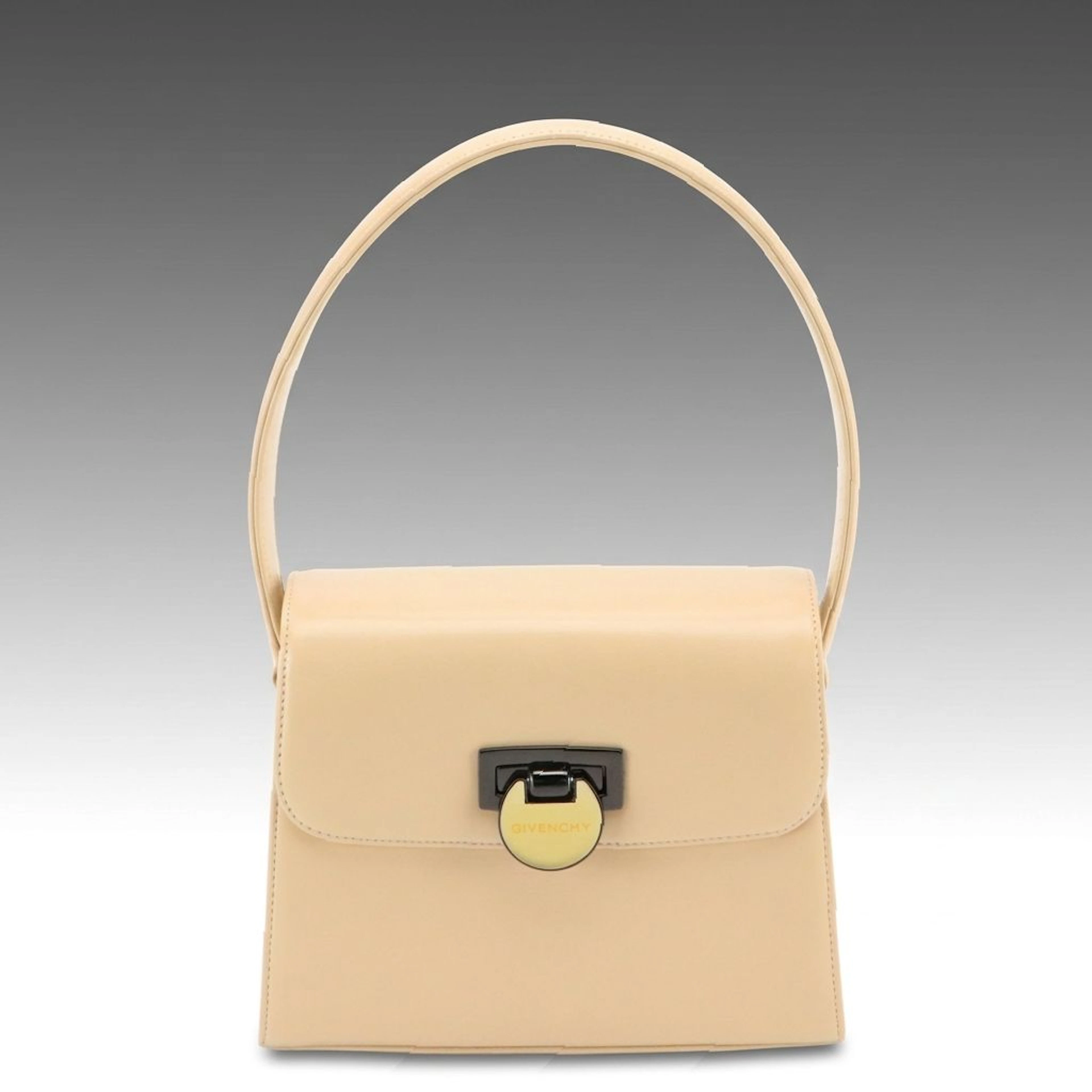 Givenchy Volodya Top Handle Bag in Neutral Glazed Calfskin Leather with Box