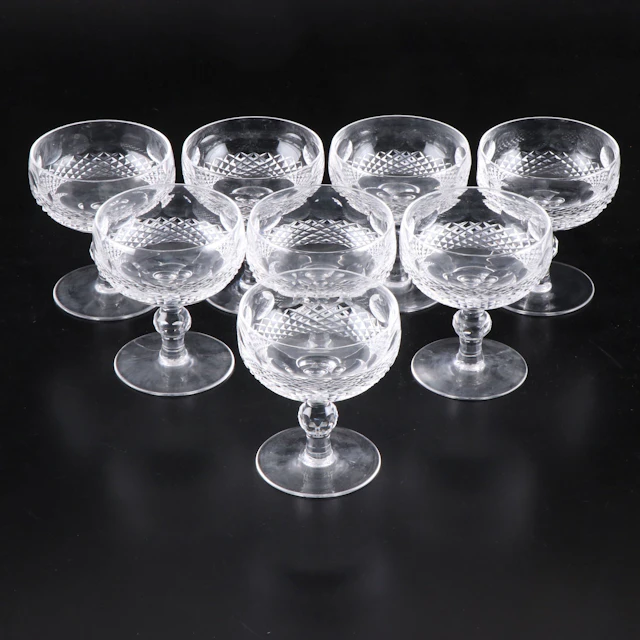 Waterford Crystal "Colleen Short Stem" Champagne Glasses
