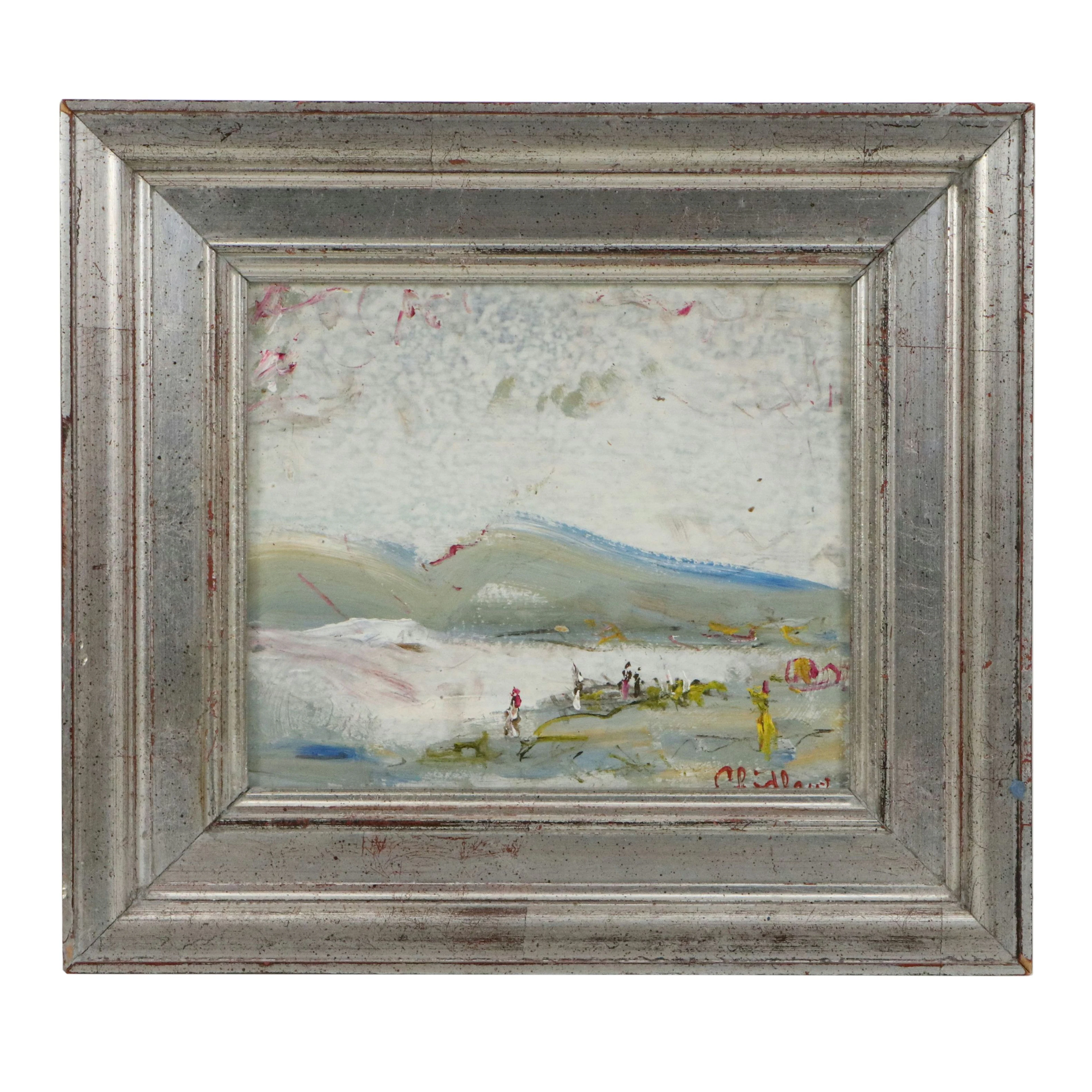 Paul Chidlaw Landscape Oil Painting, 1966