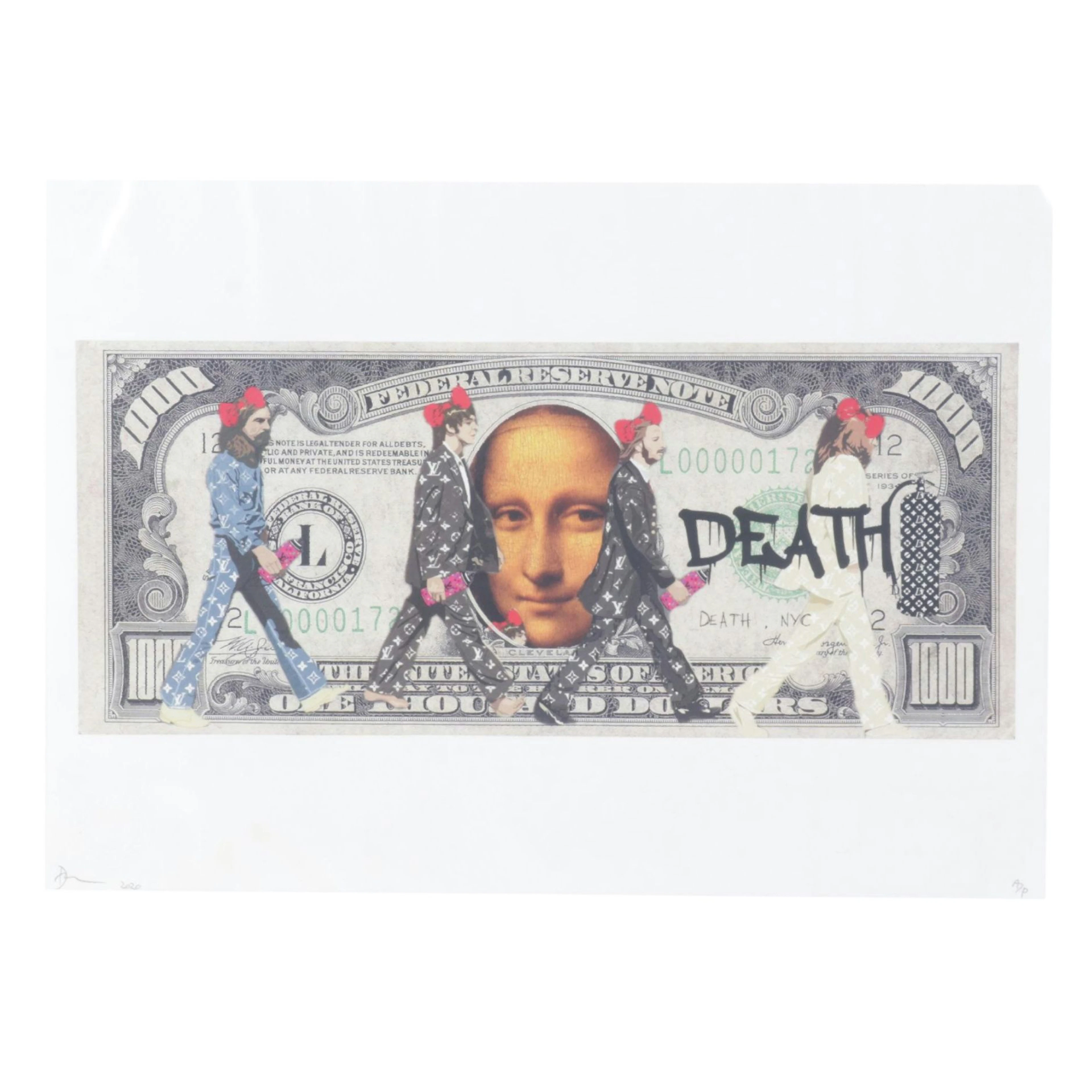 Death NYC Pop Art Graphic Print "Beatles 1000 Mona," 2020