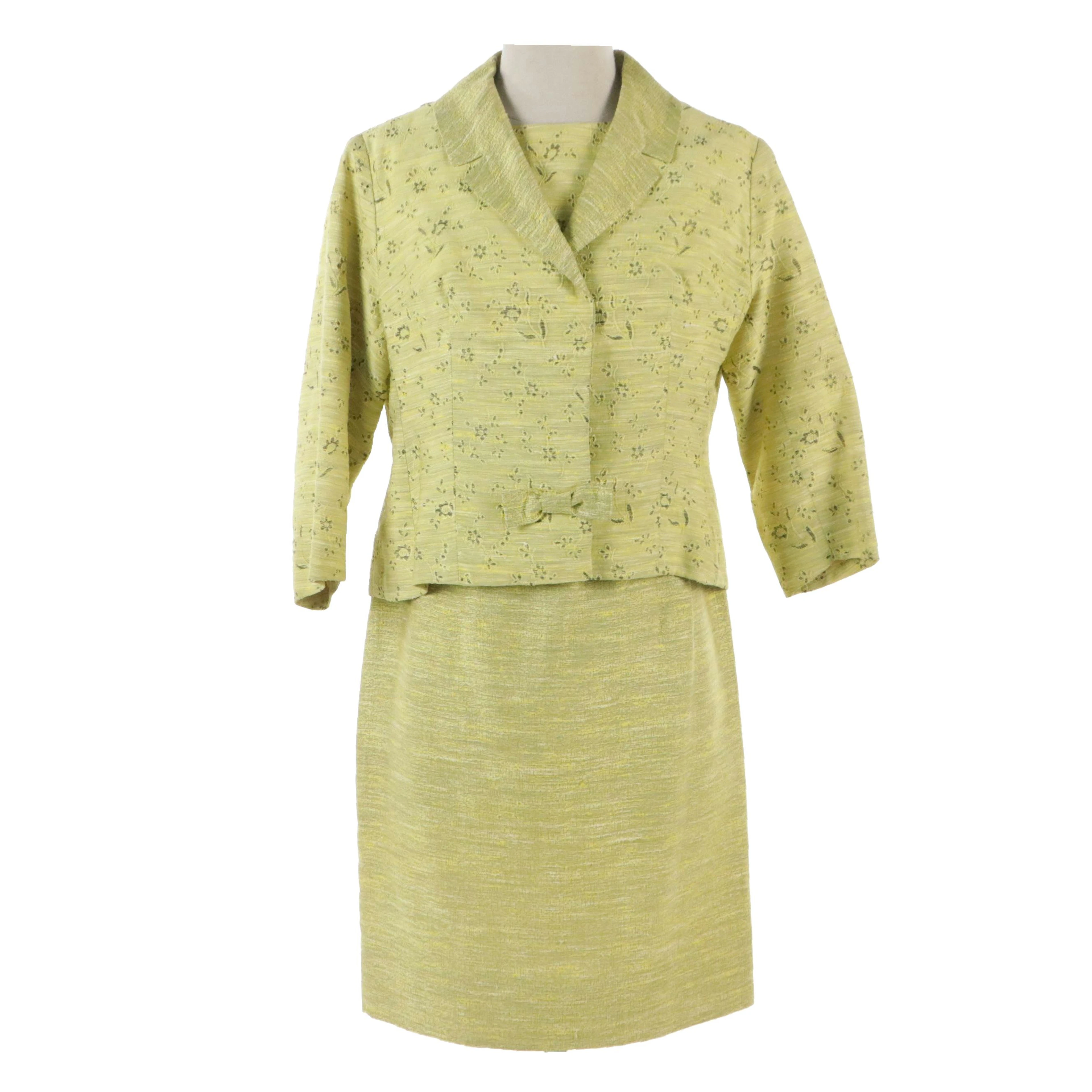 Jean-Michel Les Boutiques de Paris Two-Piece Sleeveless Dress and Jacket, 1960s