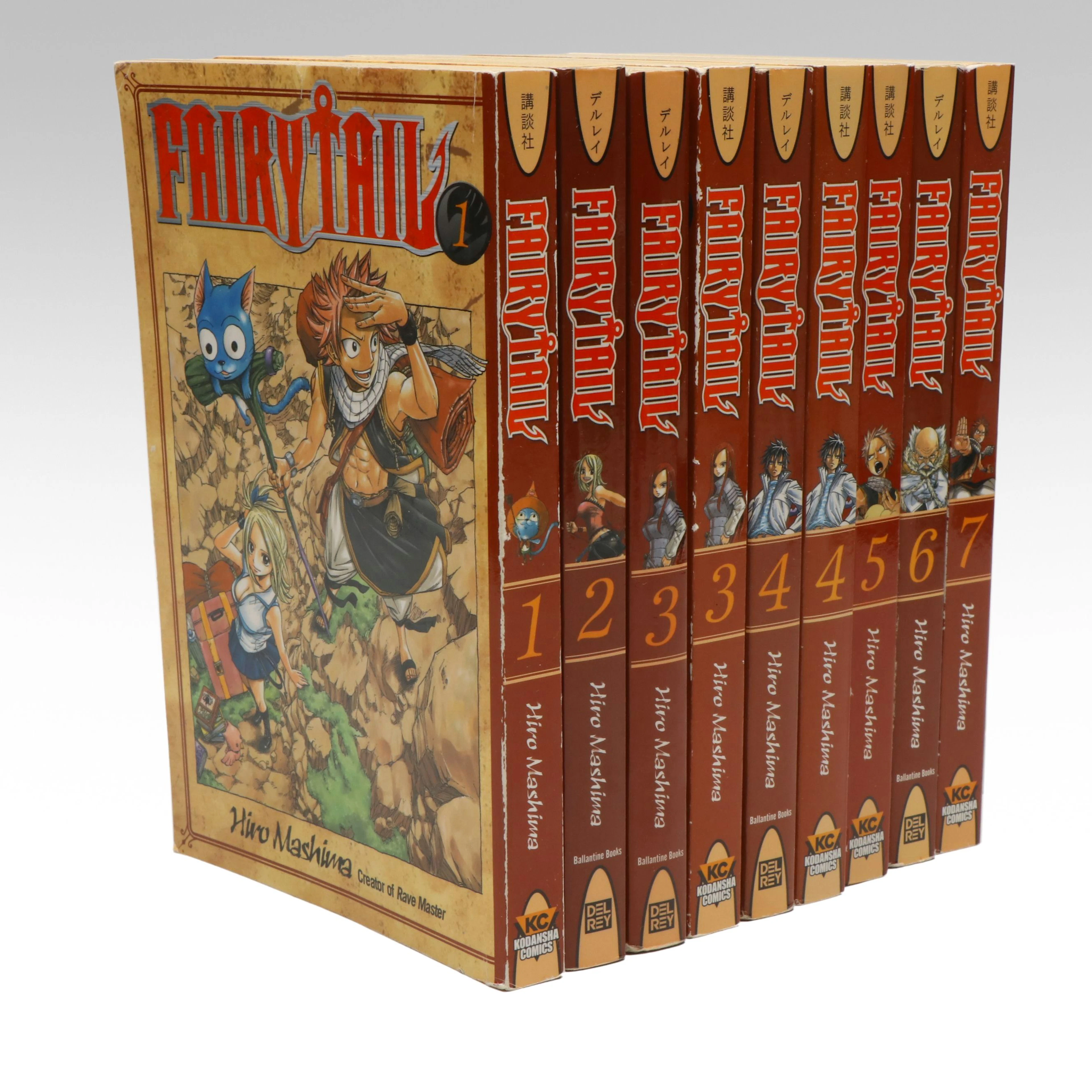 "Fairy Tail" Partial Manga Series by Hiro Mashima
