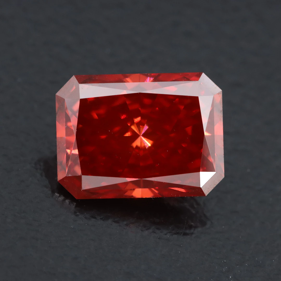 Loose 2.57 CT Fancy Orange Lab Grown Diamond