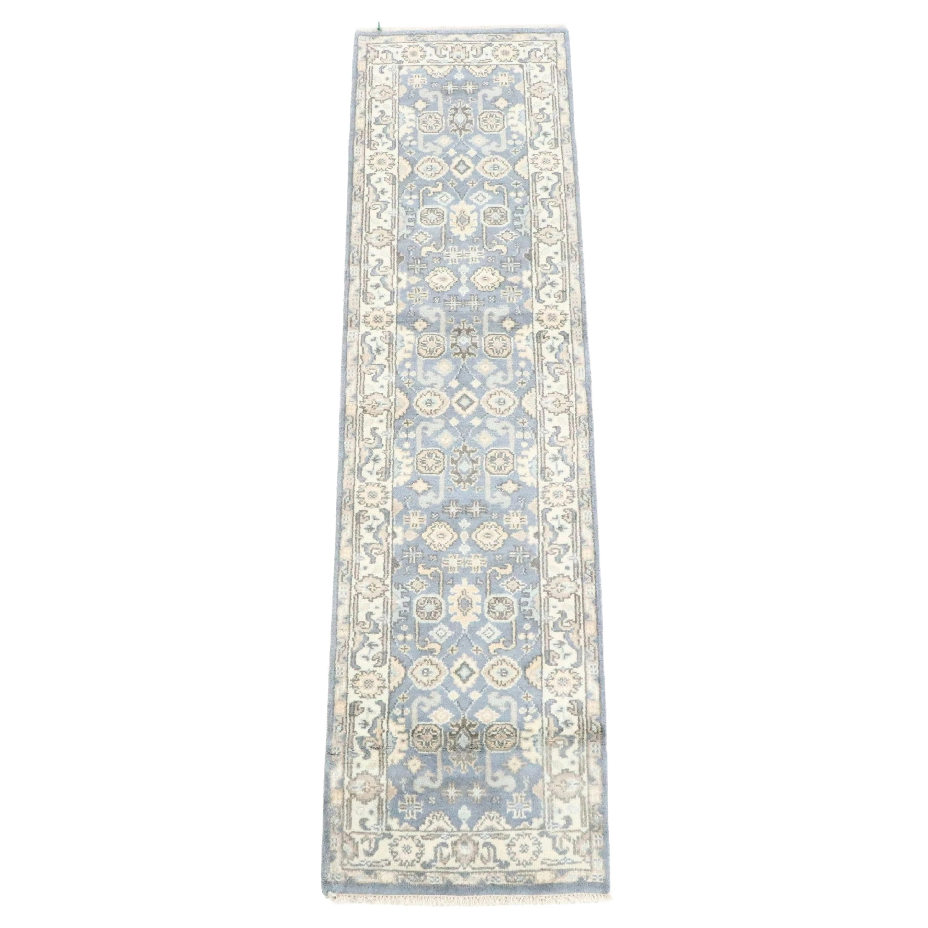 2'7 x 9'11 Hand-Knotted Afghan Kazak Carpet Runner