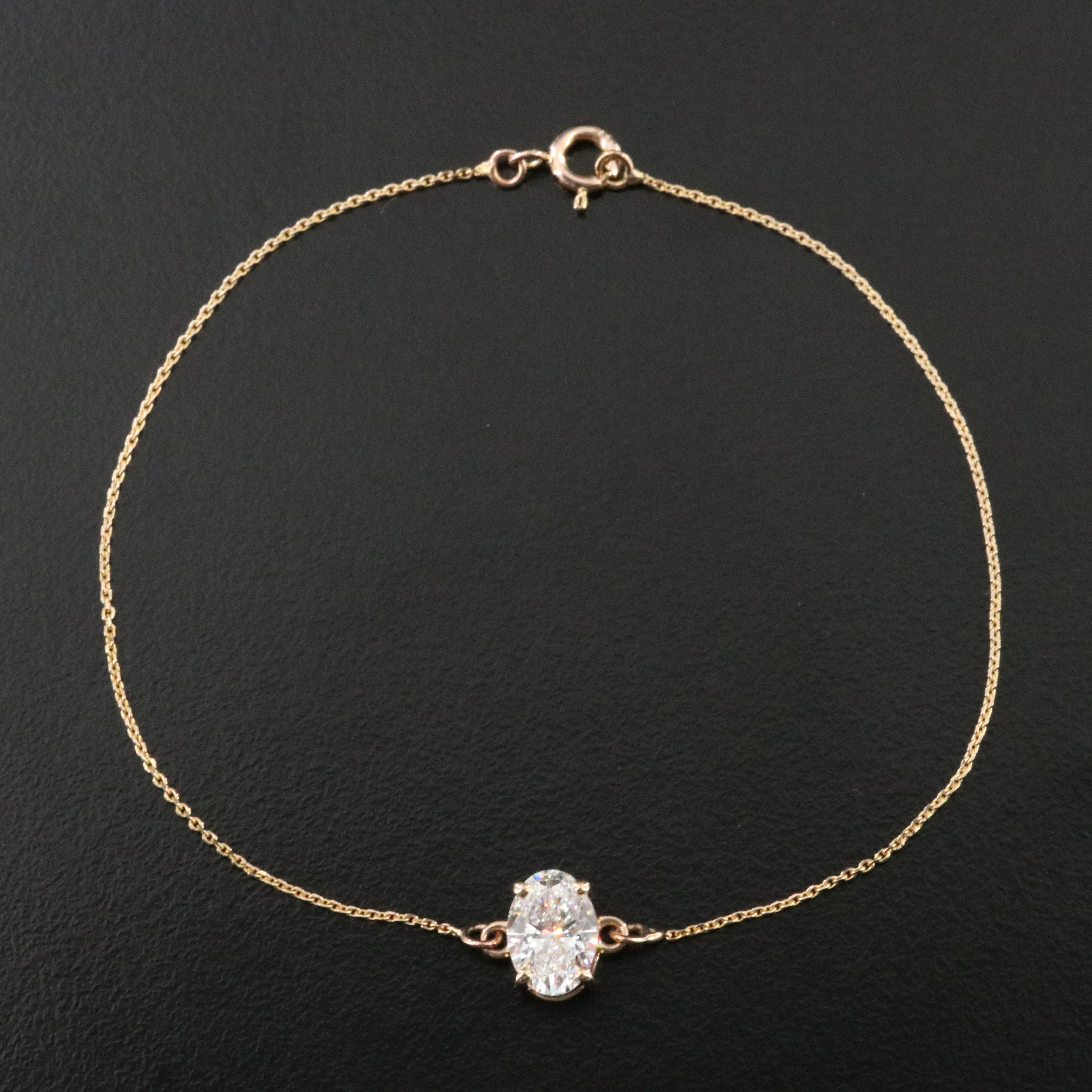 14K 1.15 CT Lab Grown Diamond Bracelet with IGI Report