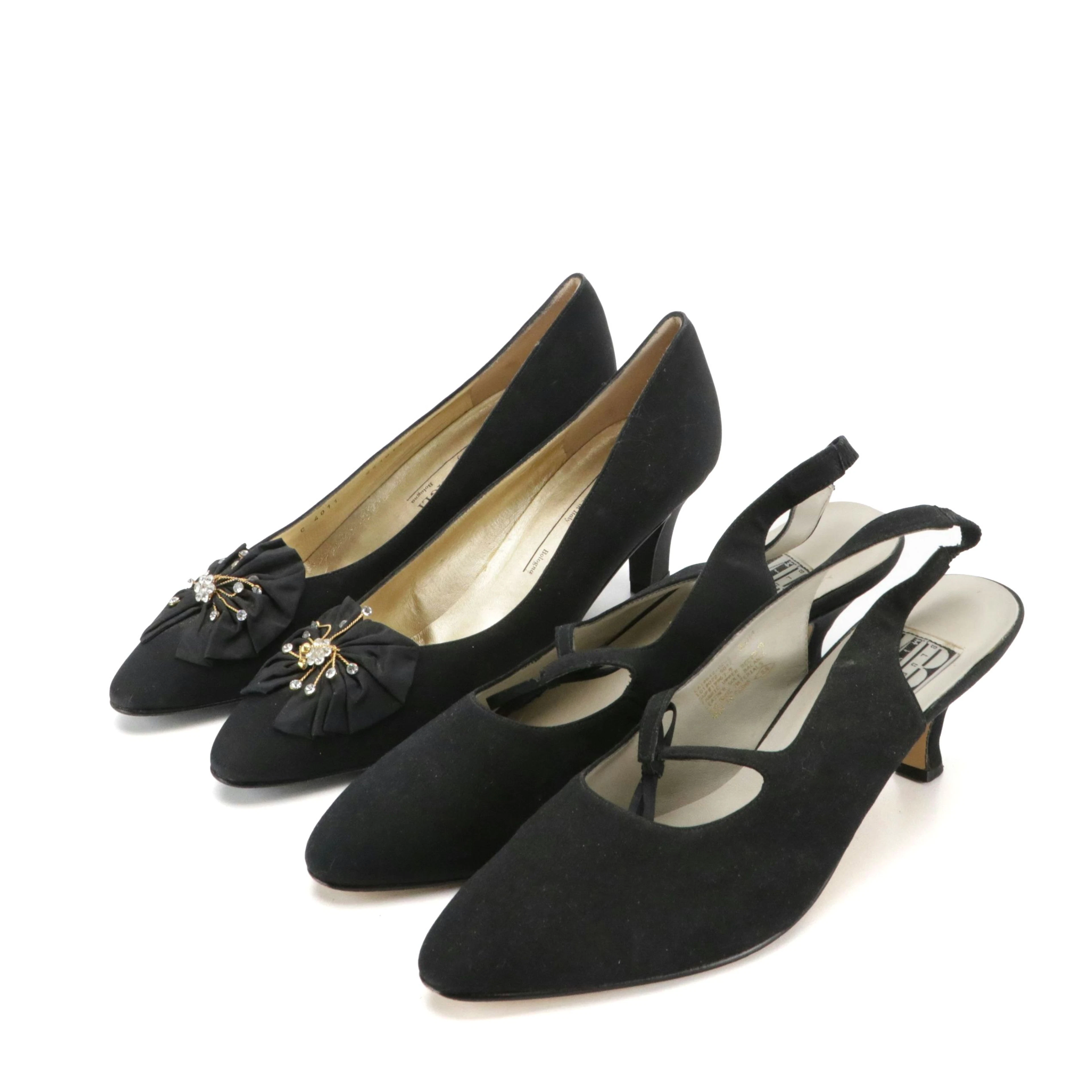 Bruno Magli Pumps and Mixed Blues Slingbacks