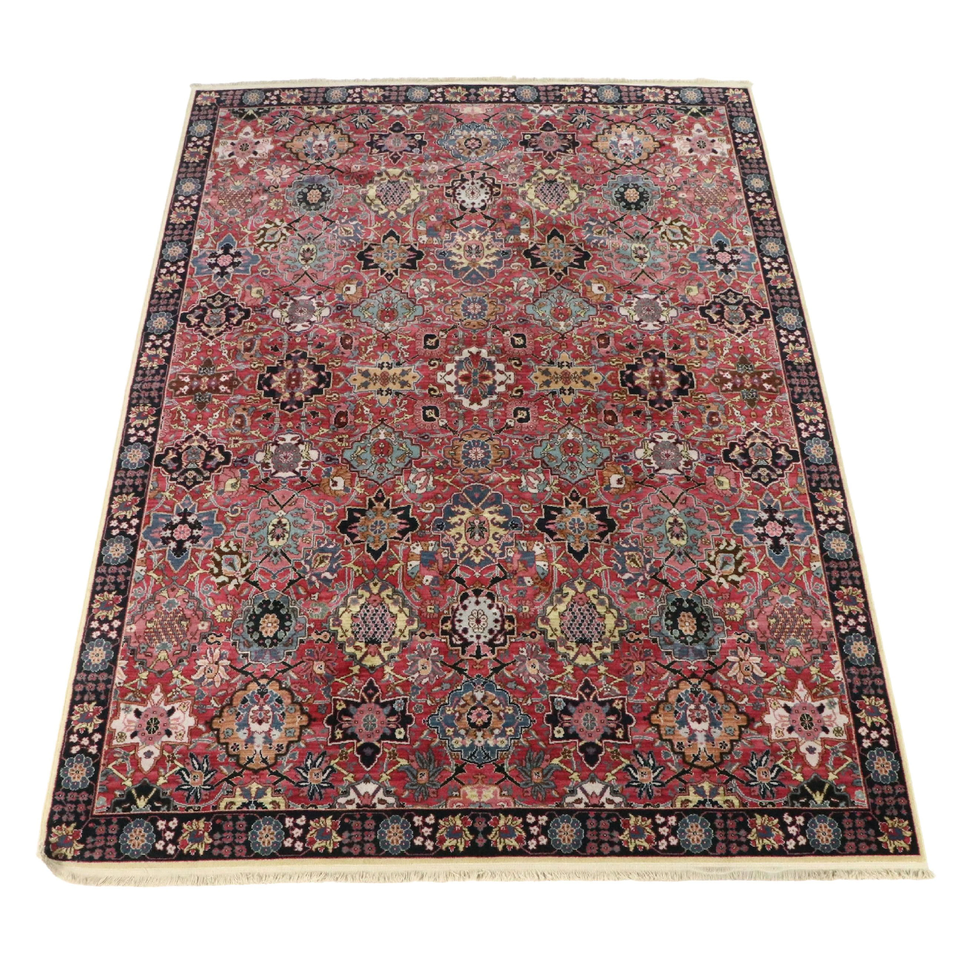 8'3 x 11'9 Machine Made Karastan Williamsburg Rug "Kerman Vase" Area Rug