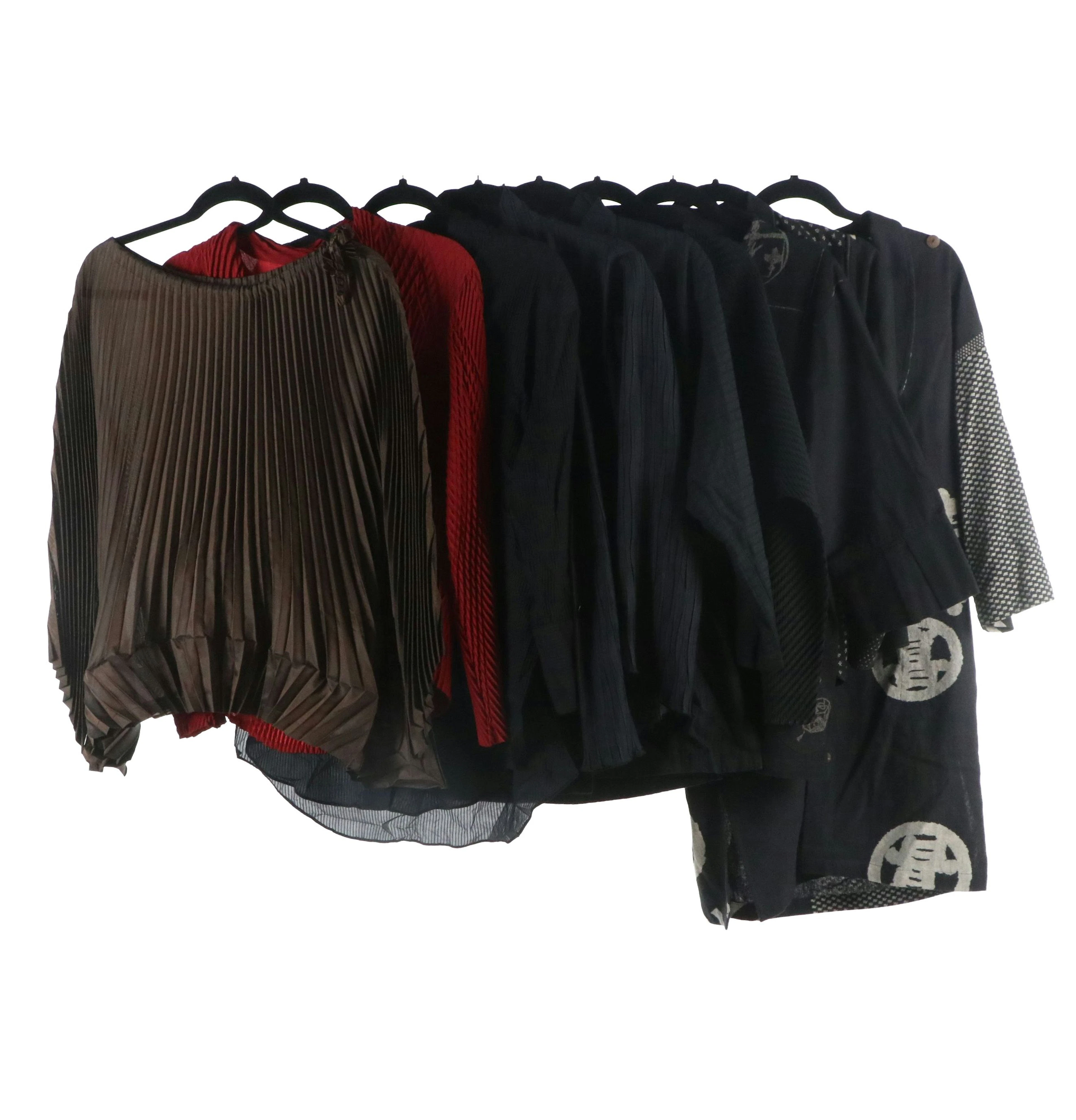 Issey Miyake Textured Tops with Japanese Inspired Jackets and More