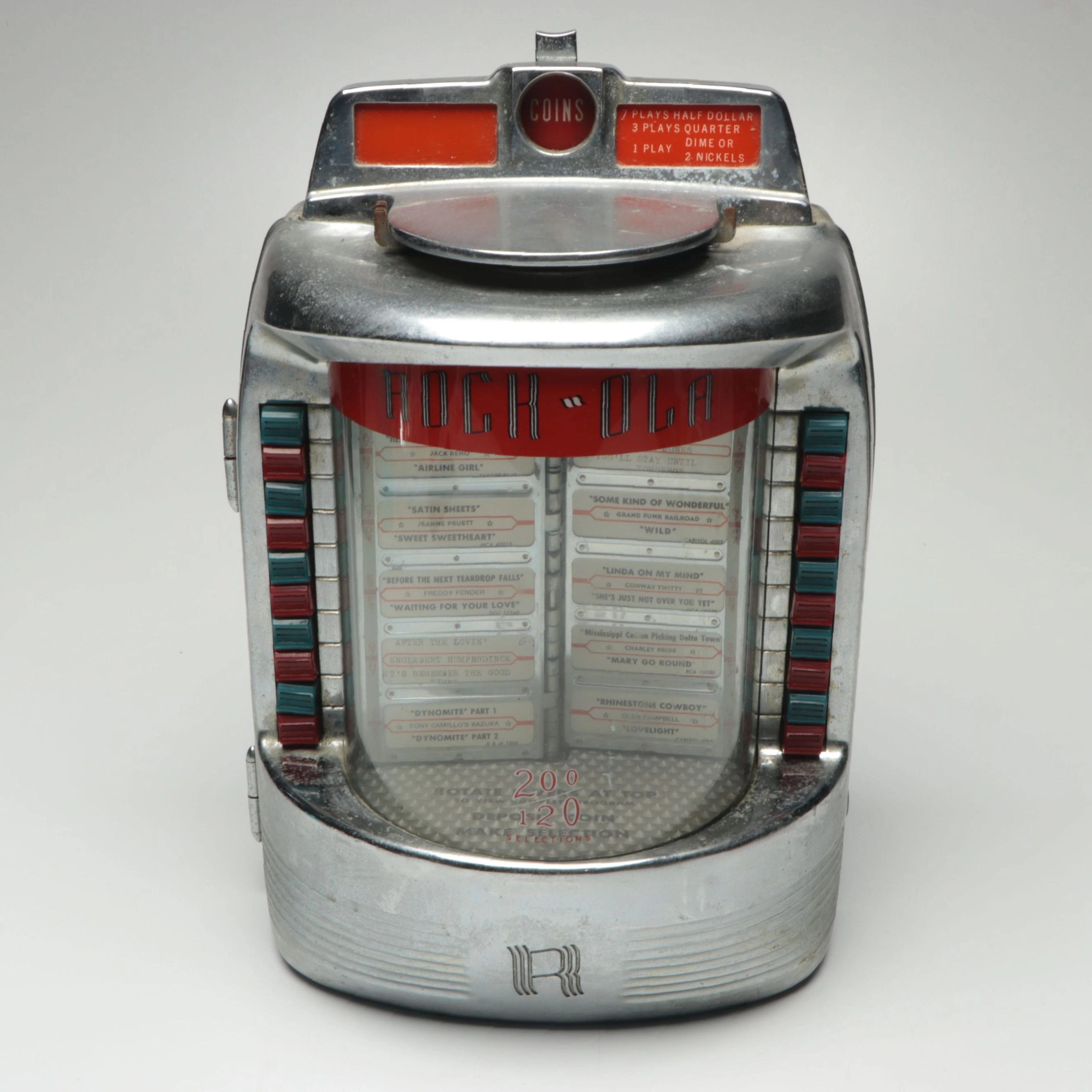Rock-Ola Model 1555 Jukebox Wallbox, Mid-20th C.