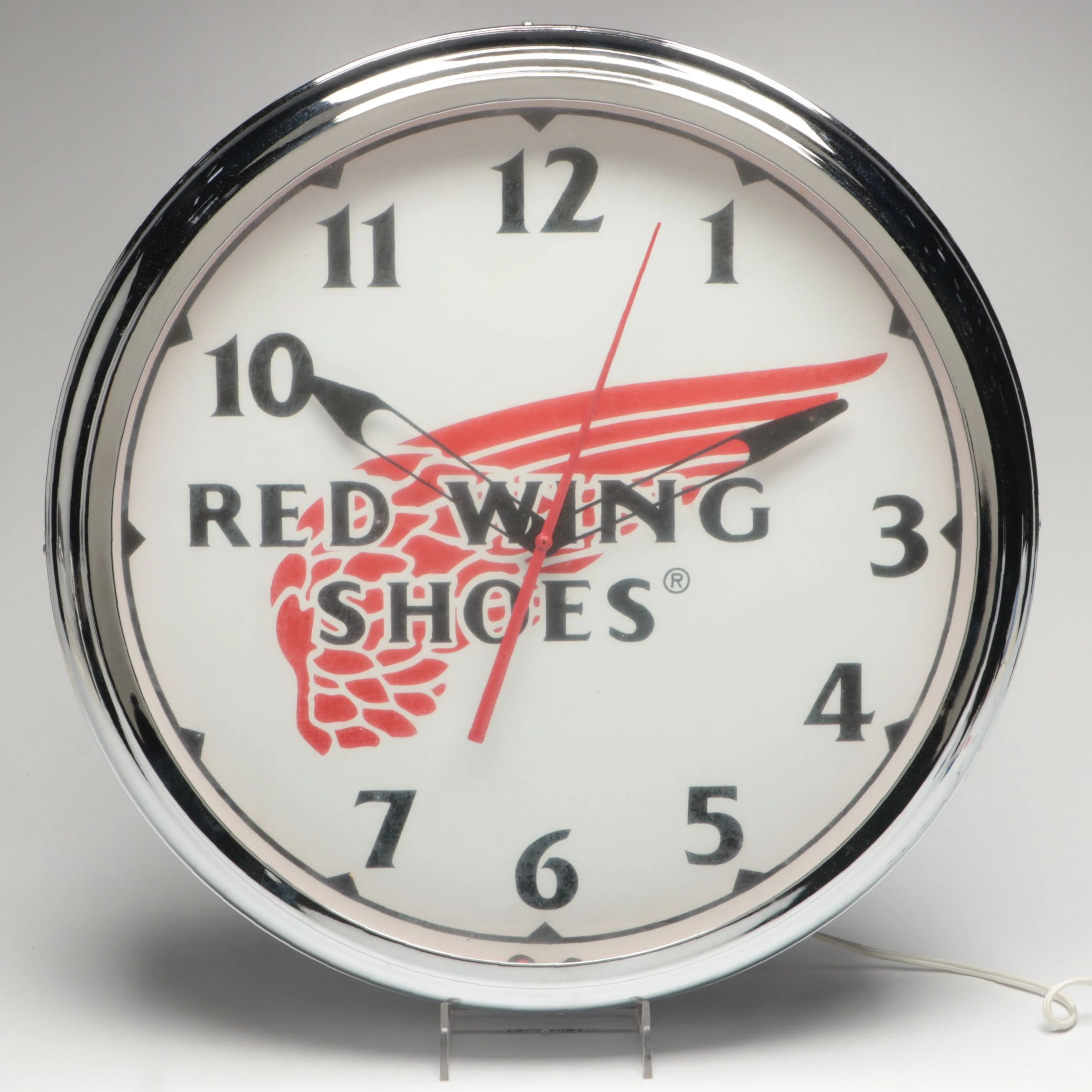 Lumichron for Red Wing Shoes Neon Vintage Wall Clock