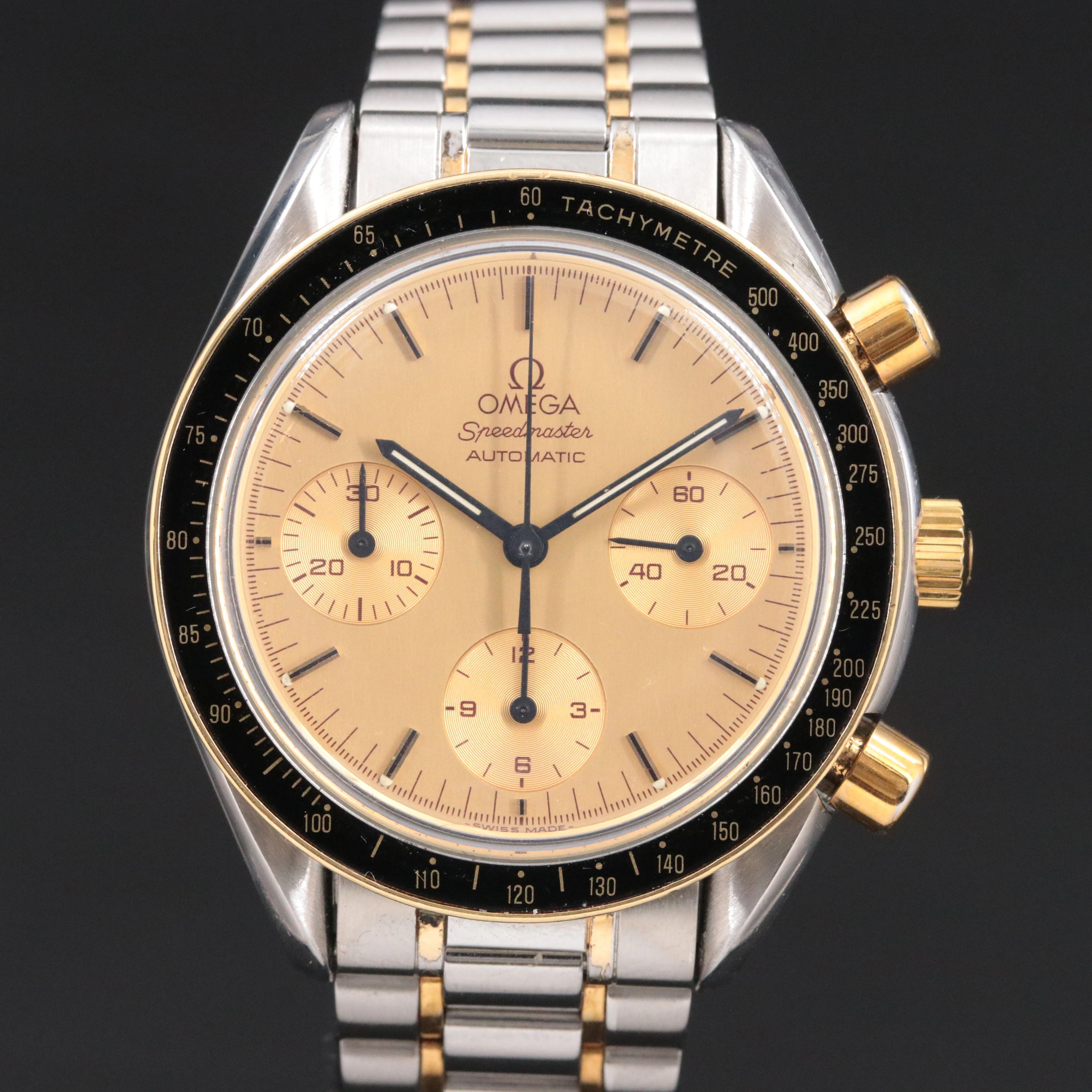 1999 Omega Speedmaster Reduced Steel & Gold Chrono Ref. 175.0032 Watch