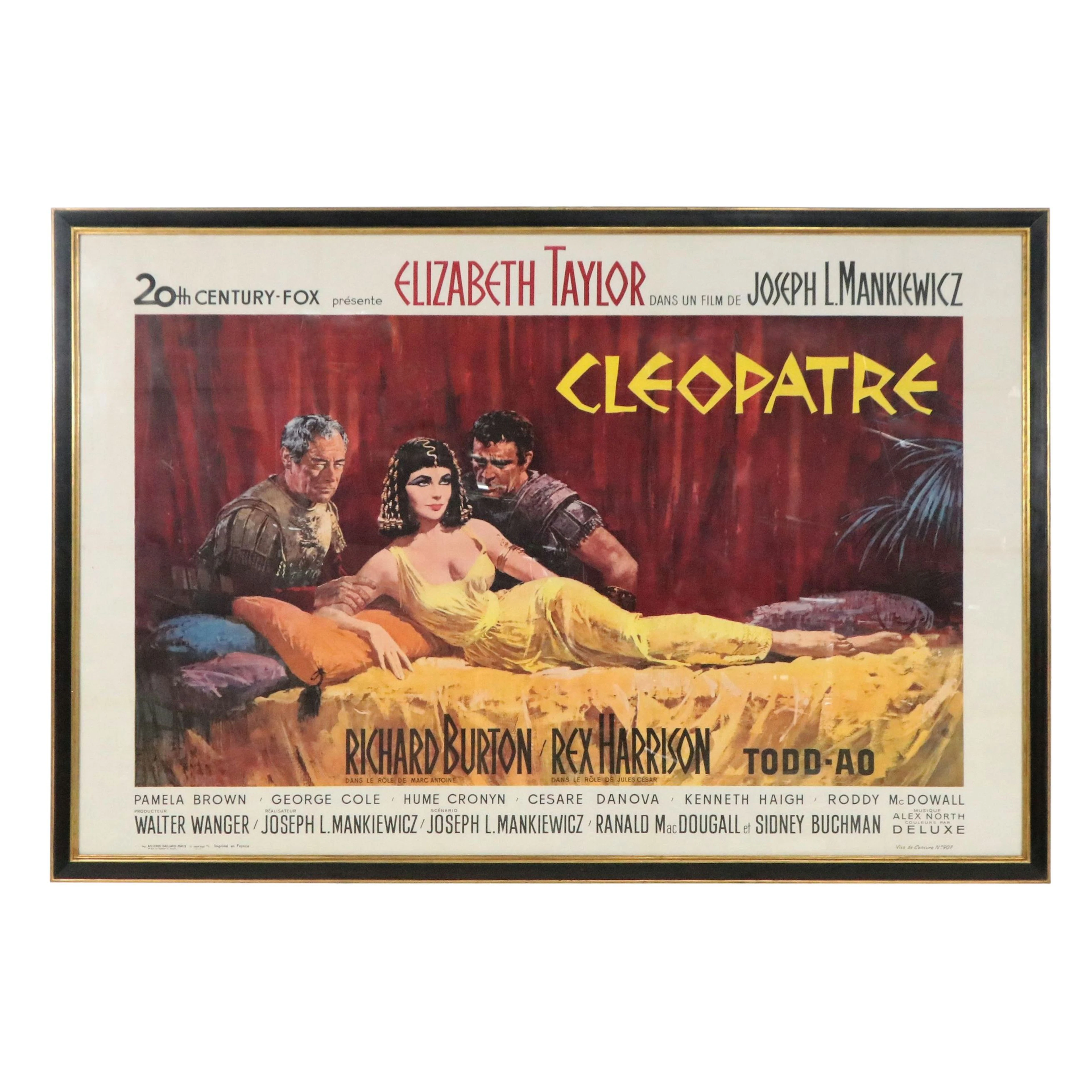 Large-Scale French Language "Cleopatra" Movie Poster After Howard