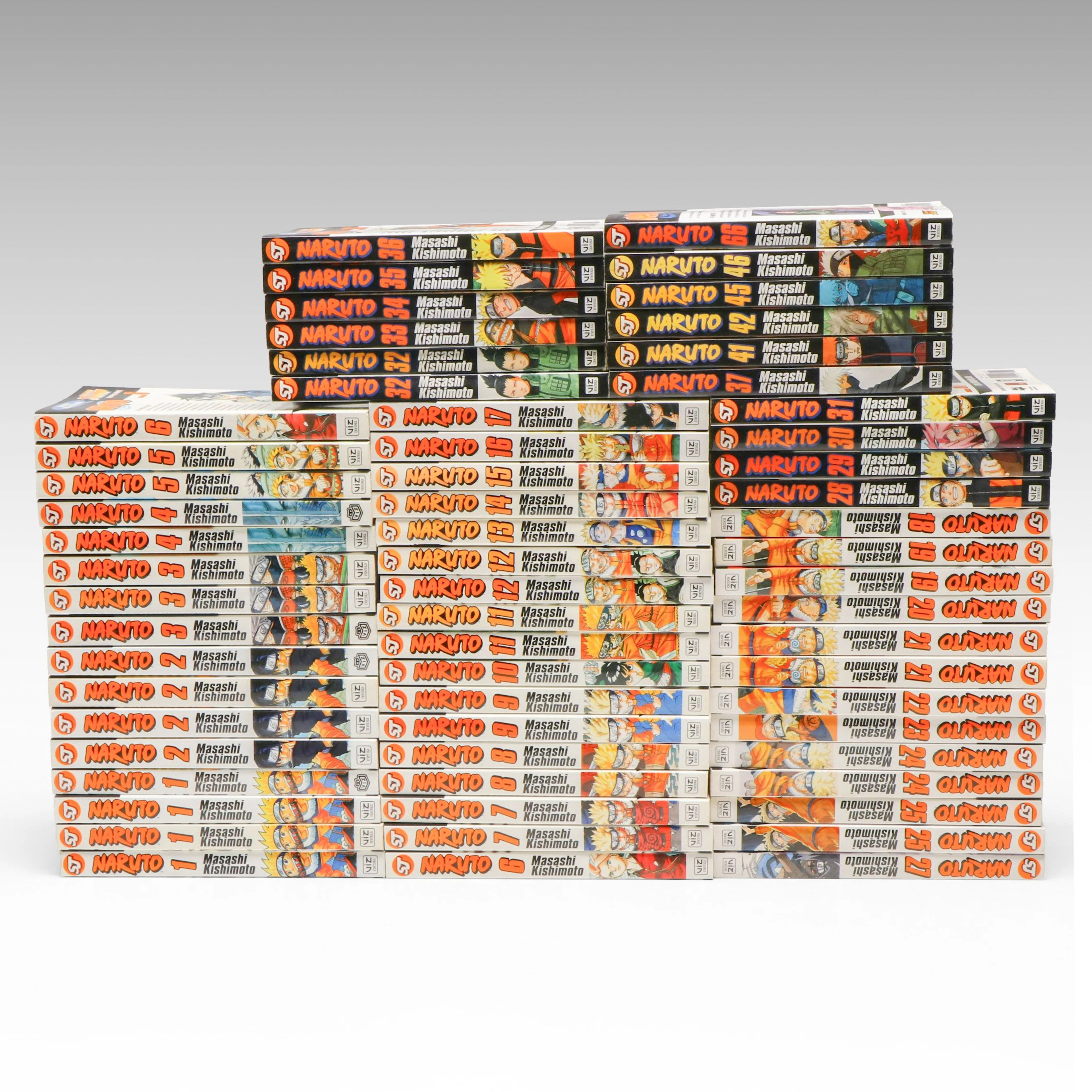 "Naruto" by Masashi Kishimoto Manga Books