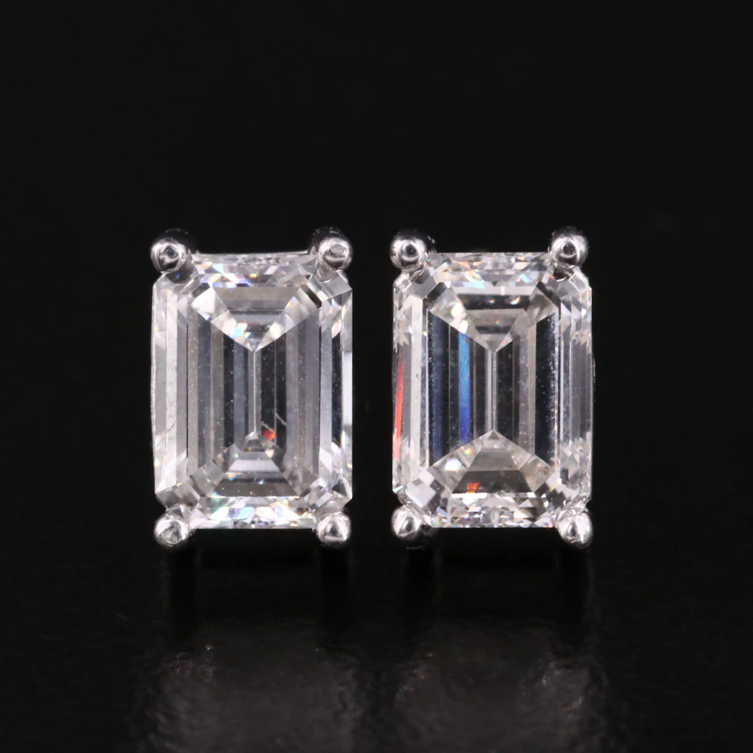 14K 2.10 CTW Lab Grown Diamond Earrings