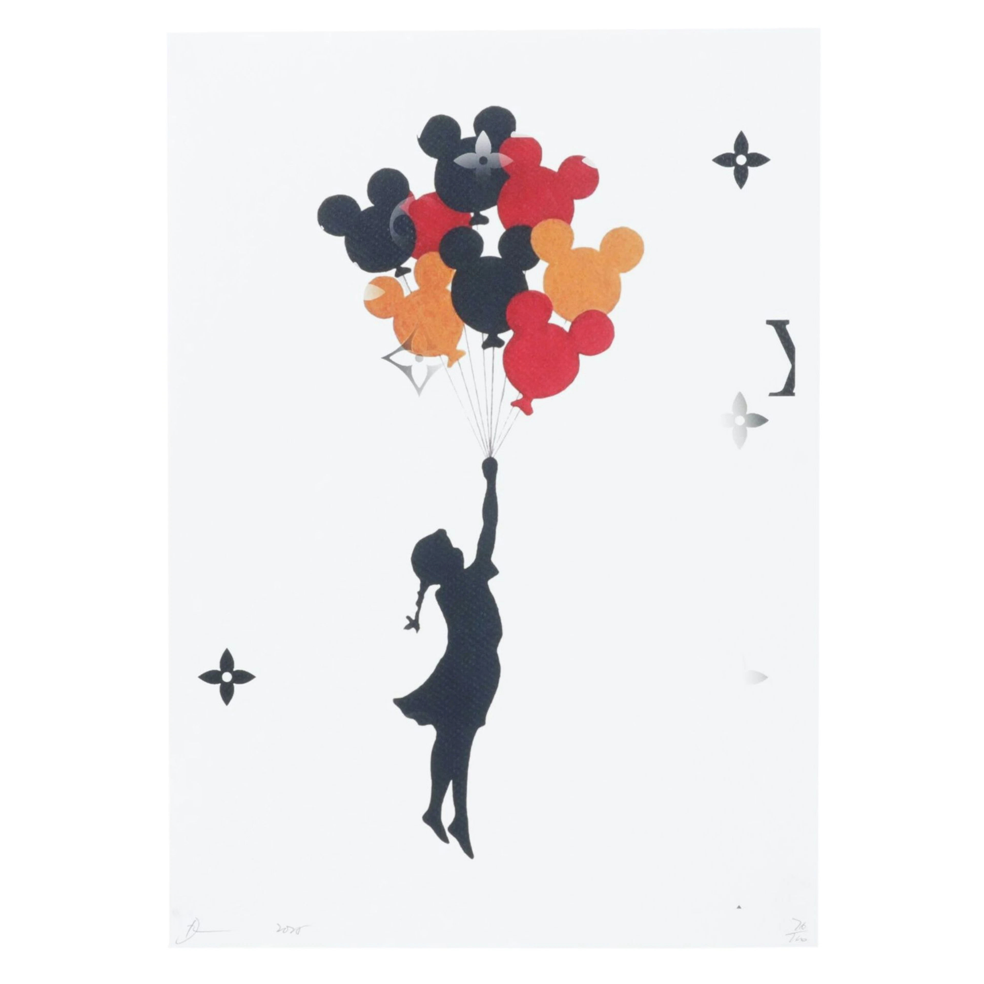 Death NYC Pop Art Digital Print Homage to Banksy X Disney X Louis Vuitton, 2025