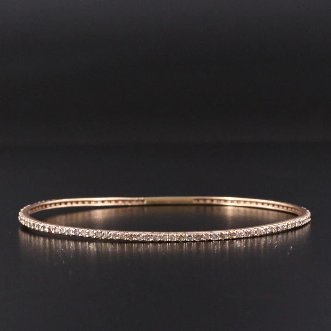 18K 3.00 CTW Diamond Bangle Bracelet