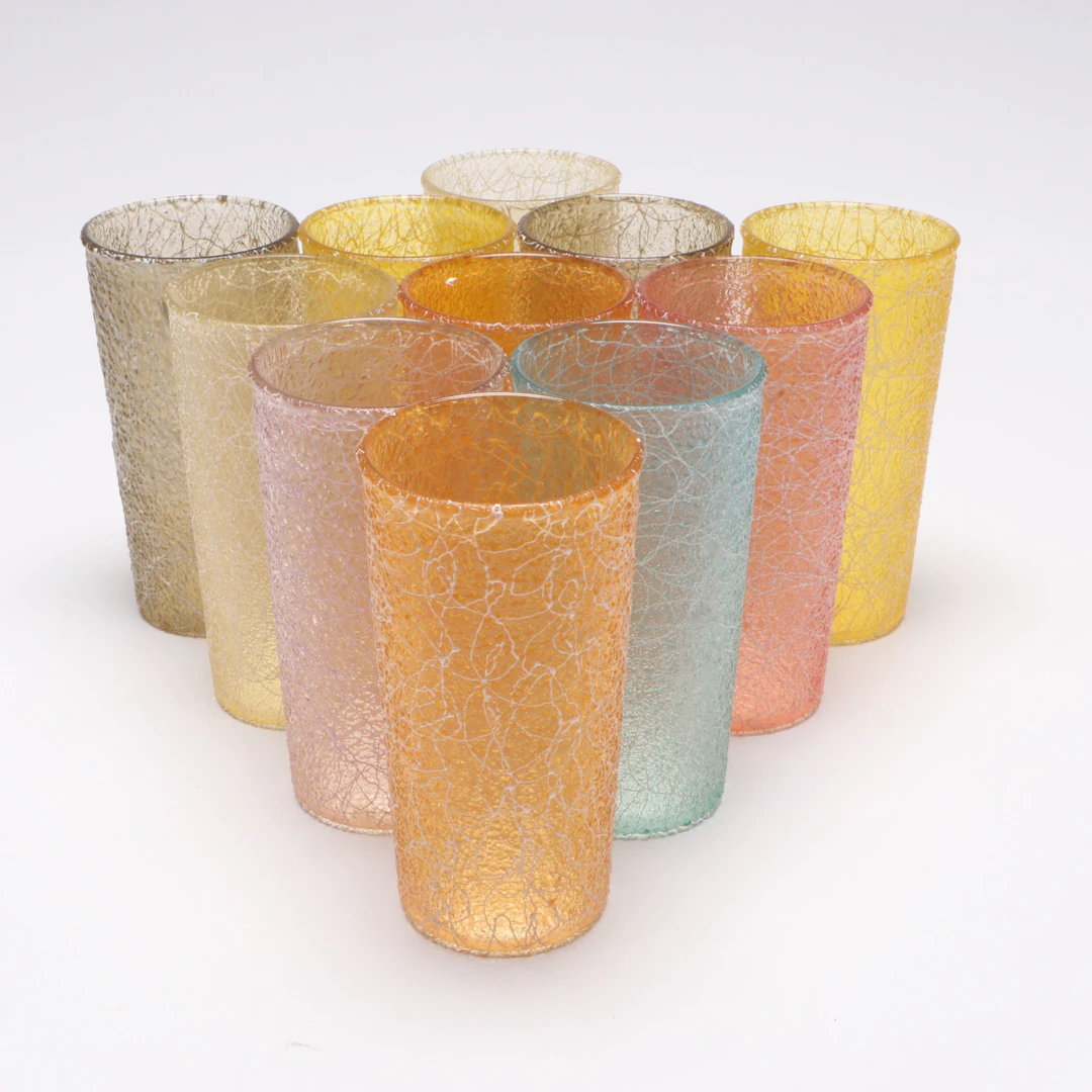 Mid Century Modern Spaghetti Glass Tumblers