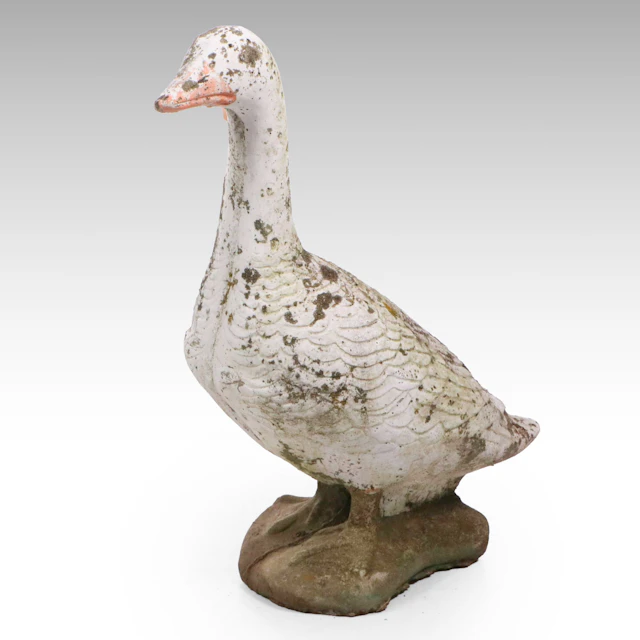 Goose Cast Concrete Garden Statue