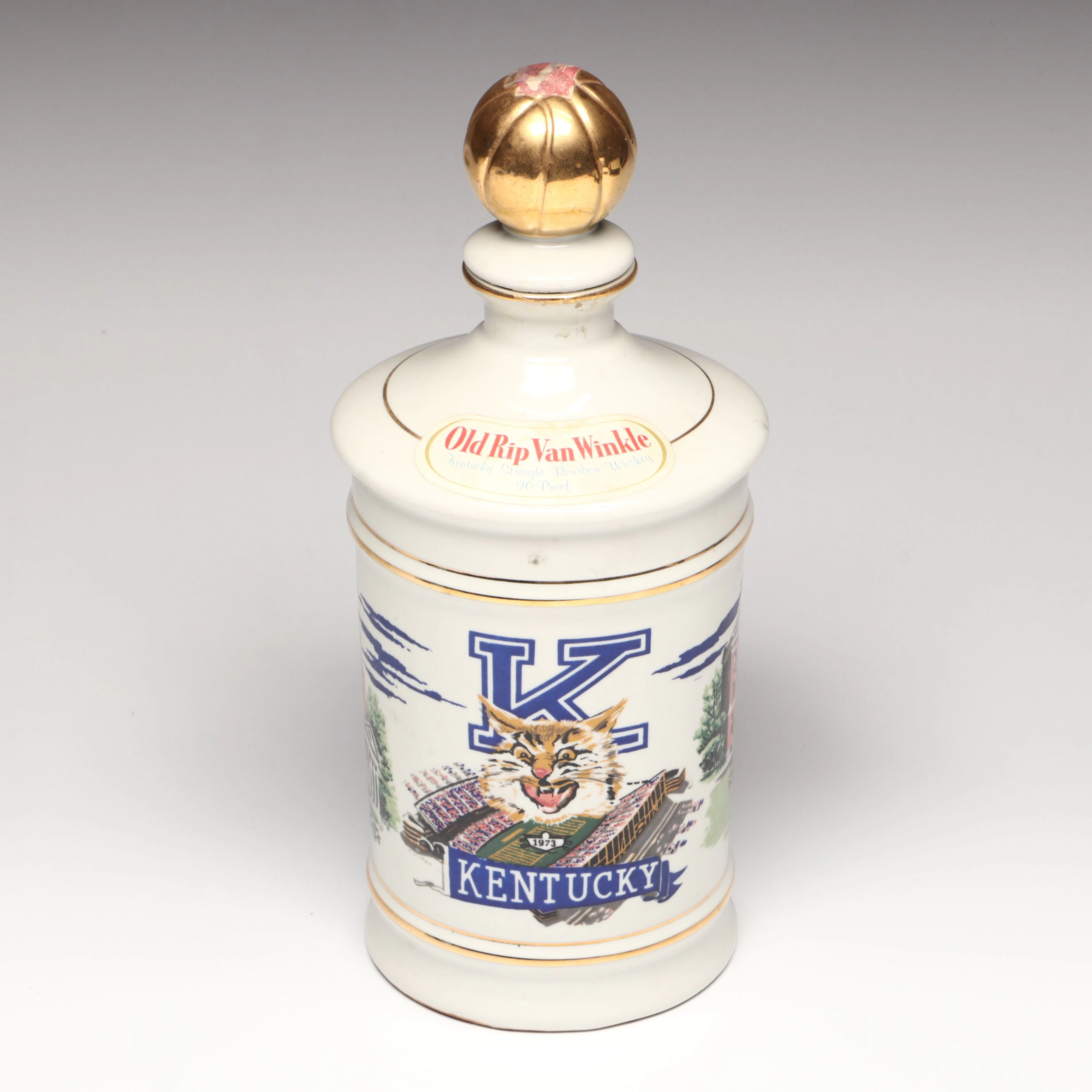 Old Rip Van Winkle University of Kentucky Bourbon Decanter