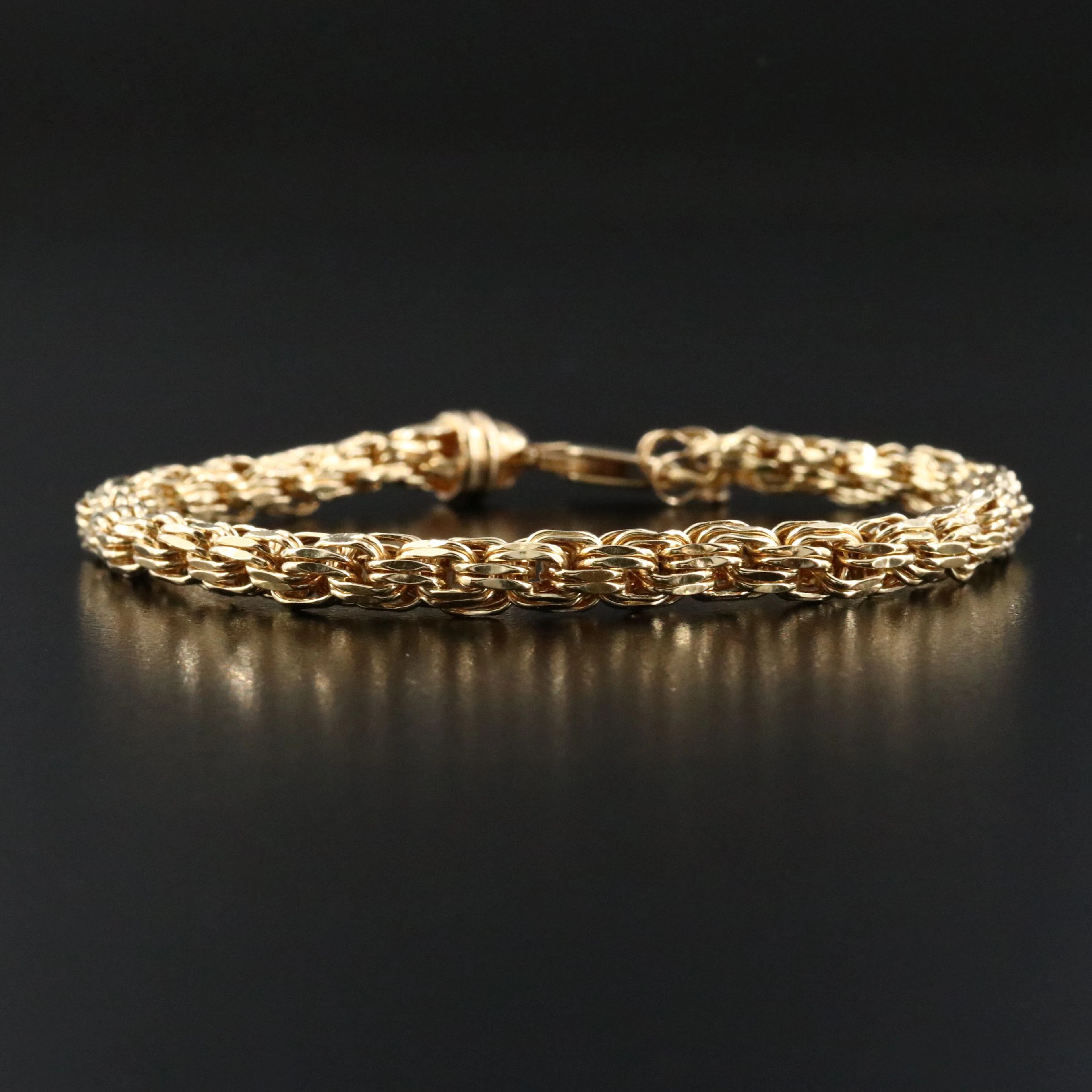 14K Fancy Link Bracelet