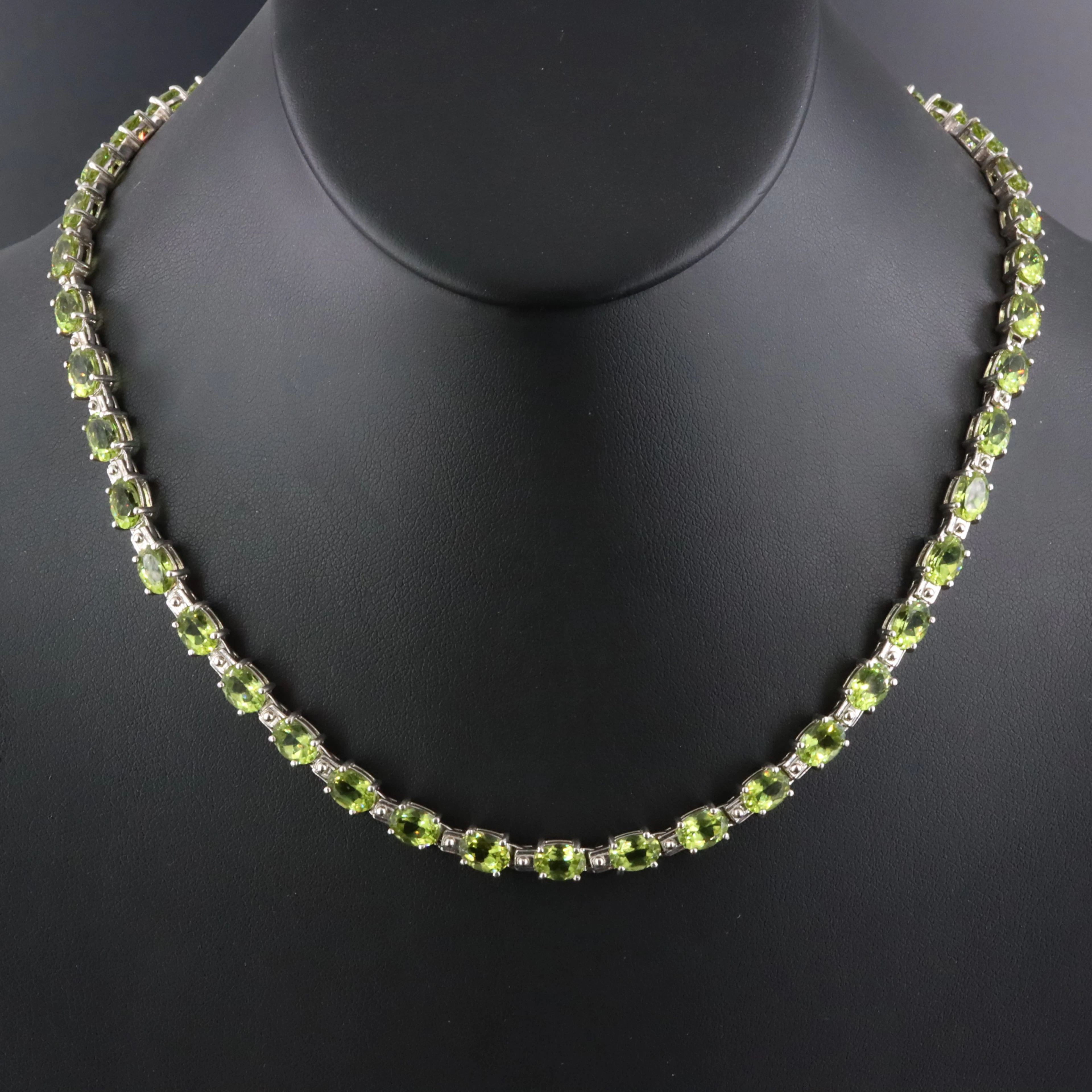 Sterling Peridot Necklace