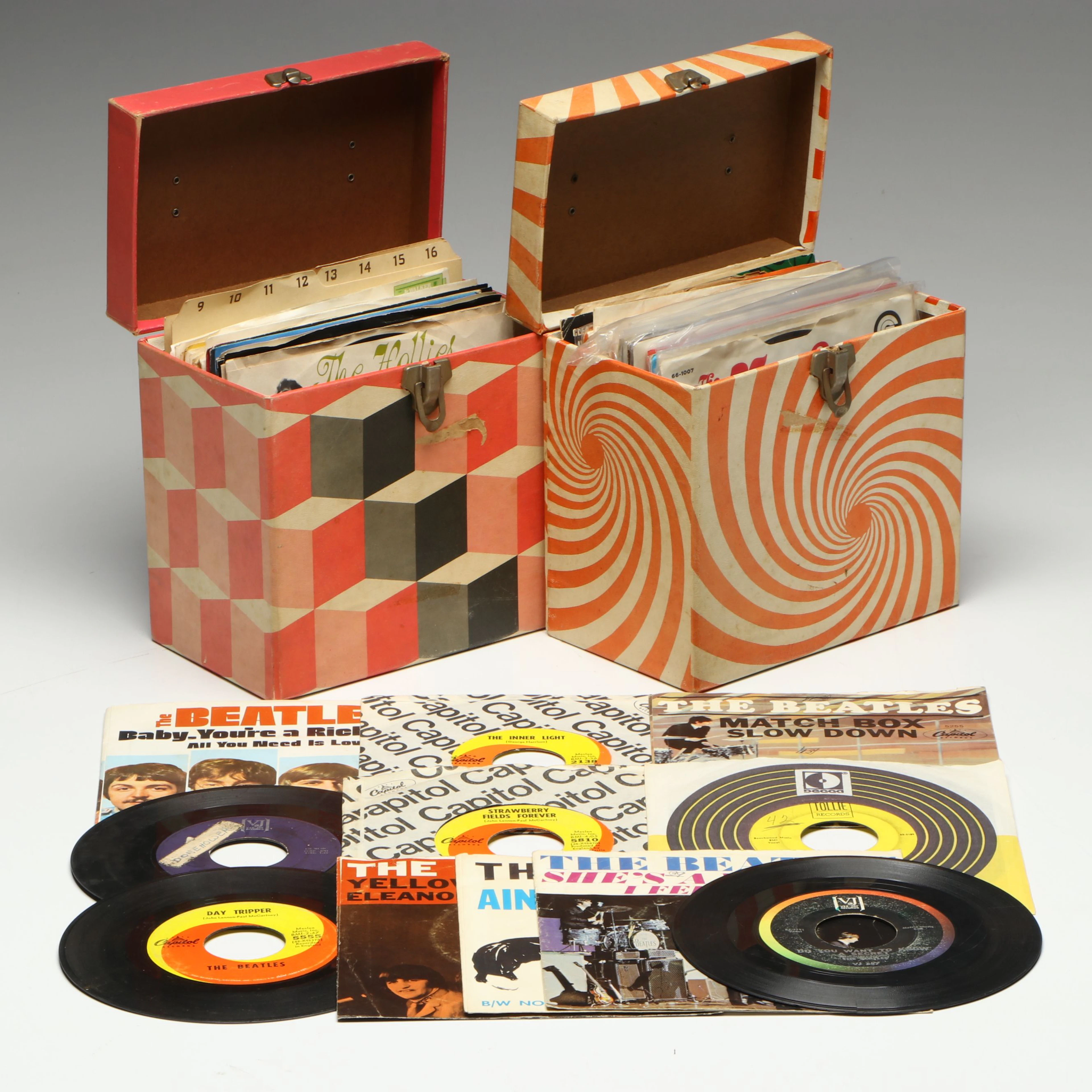 The Beatles, The Monkees and More Vintage Vinyl 45 RPM Singles